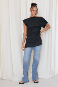 TOPS Selma Knit Top - Black