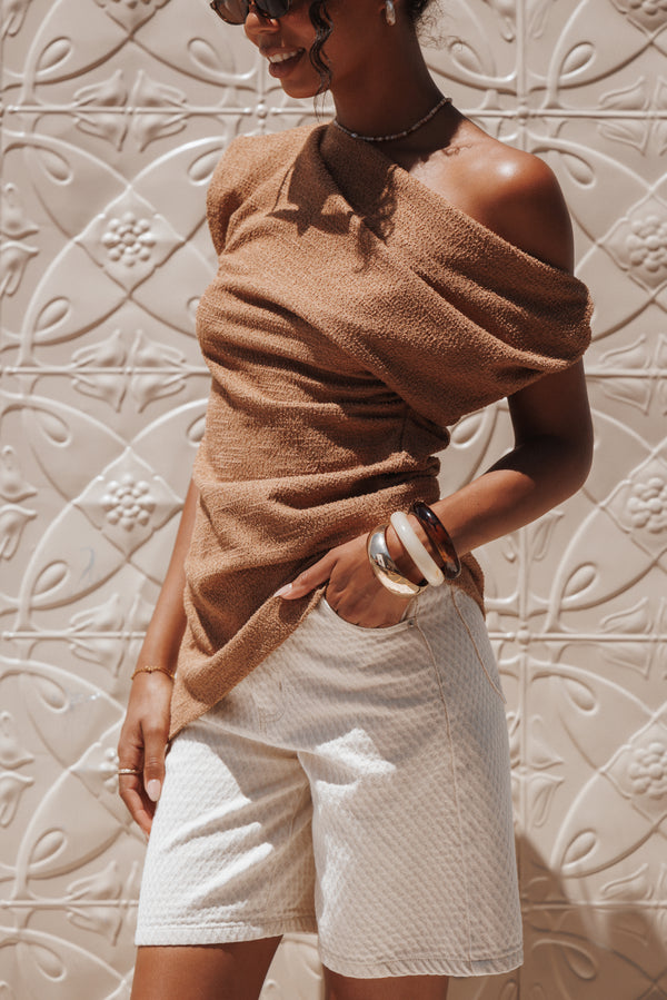 TOPS Selma Knit Top - Brown