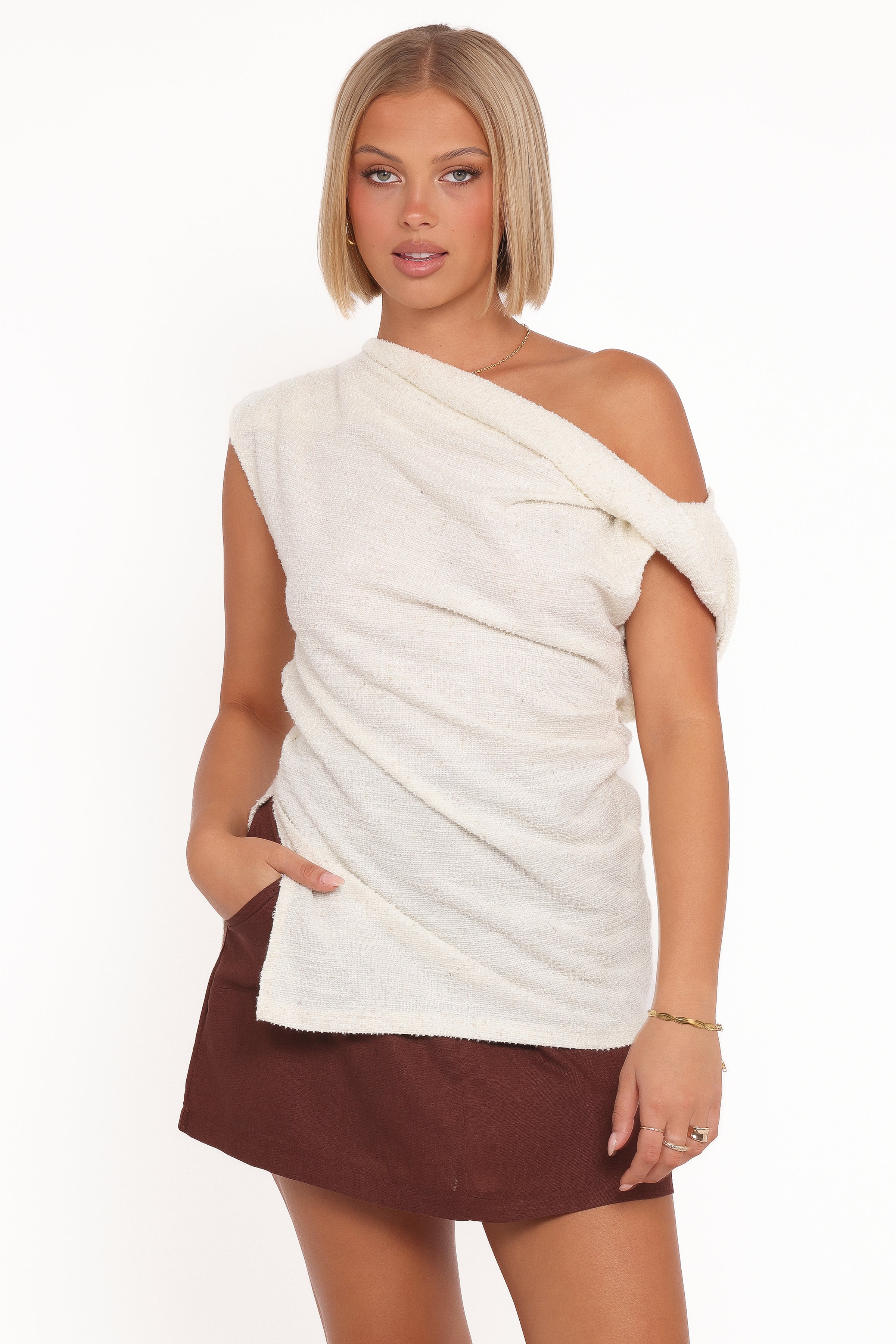 TOPS Selma Knit Top - Cream