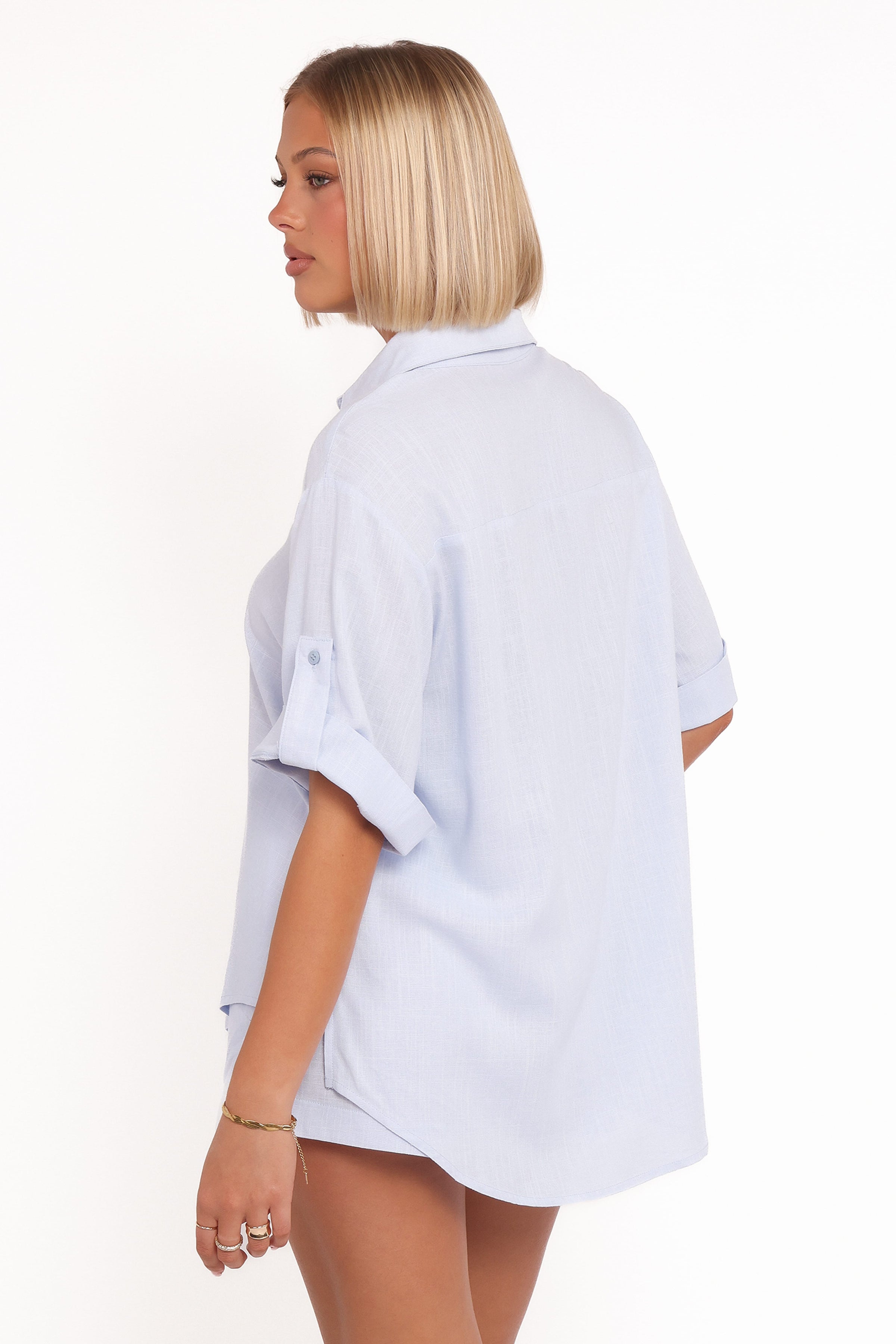 TOPS Shelley Short Sleeve Shirt - Pale Blue