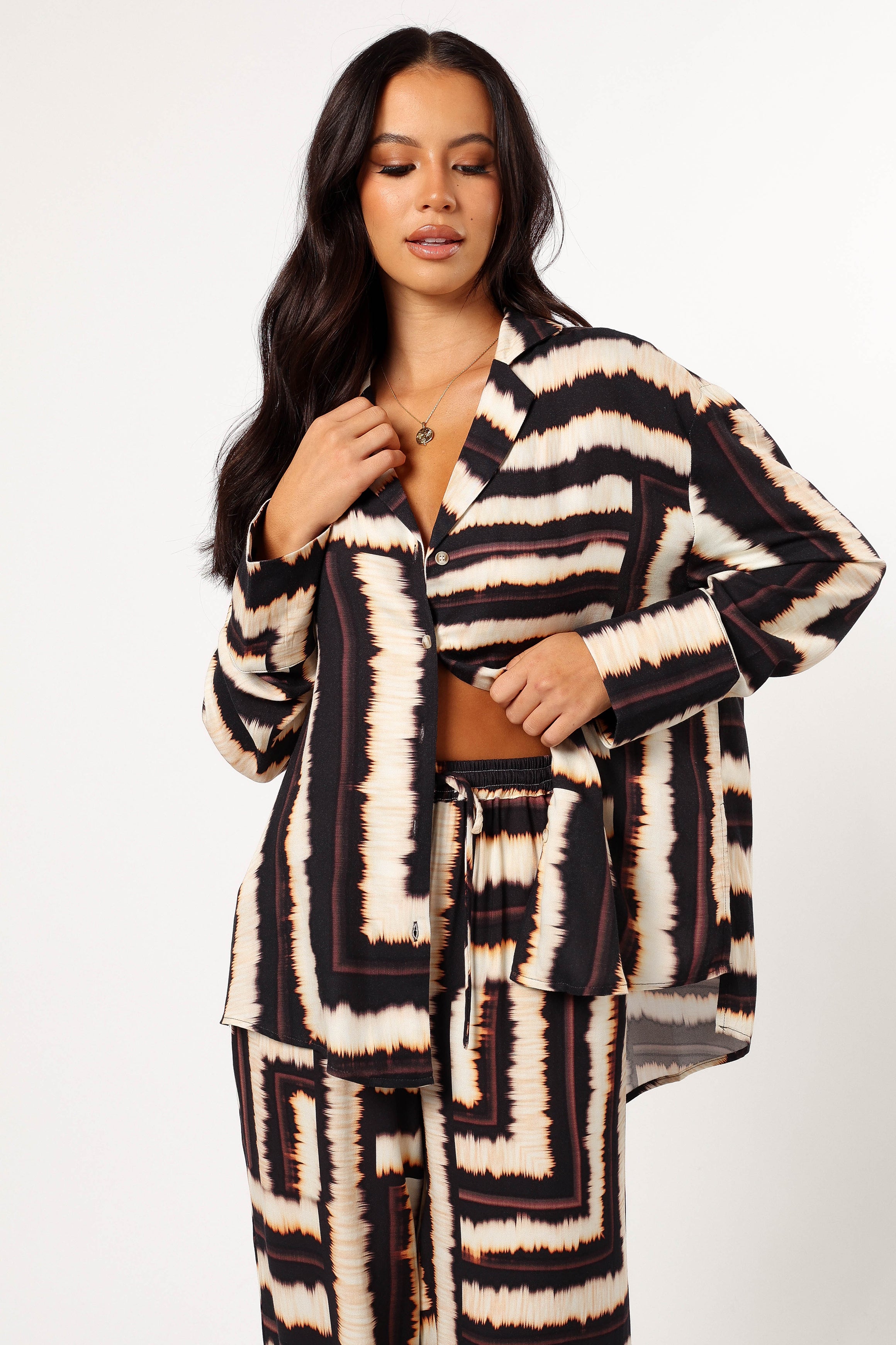 TOPS @Sola Shirt - Noria Print (Hold for Euro Summer)