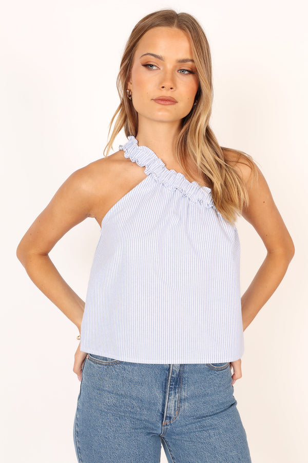 TOPS @Sophie Top - Blue Stripe