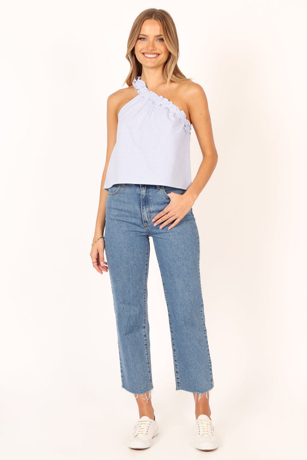 TOPS @Sophie Top - Blue Stripe