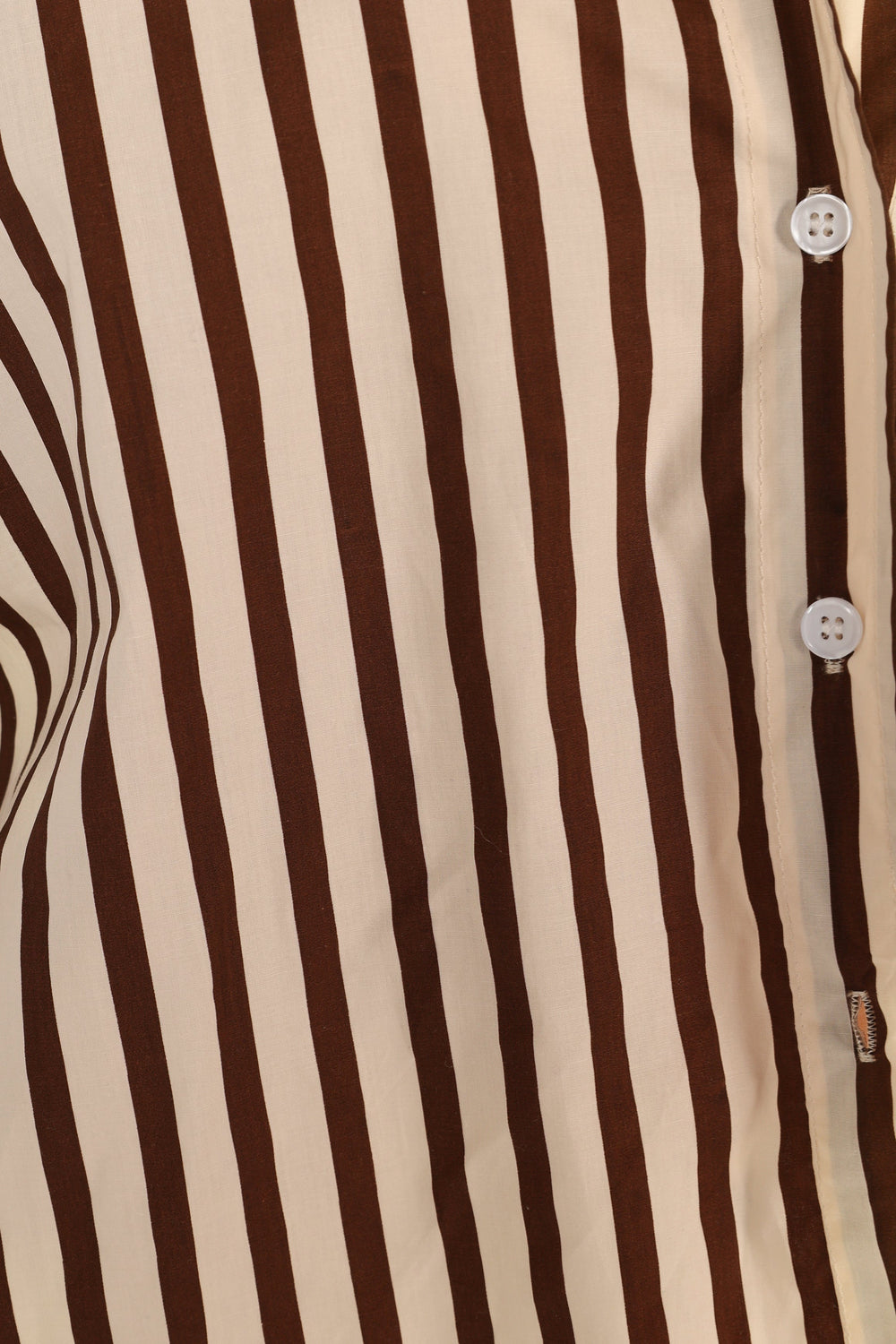 TOPS @Soula Stripe Shirt - Chocolate