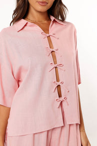 TOPS @Stanley Short Sleeve Top - Pink