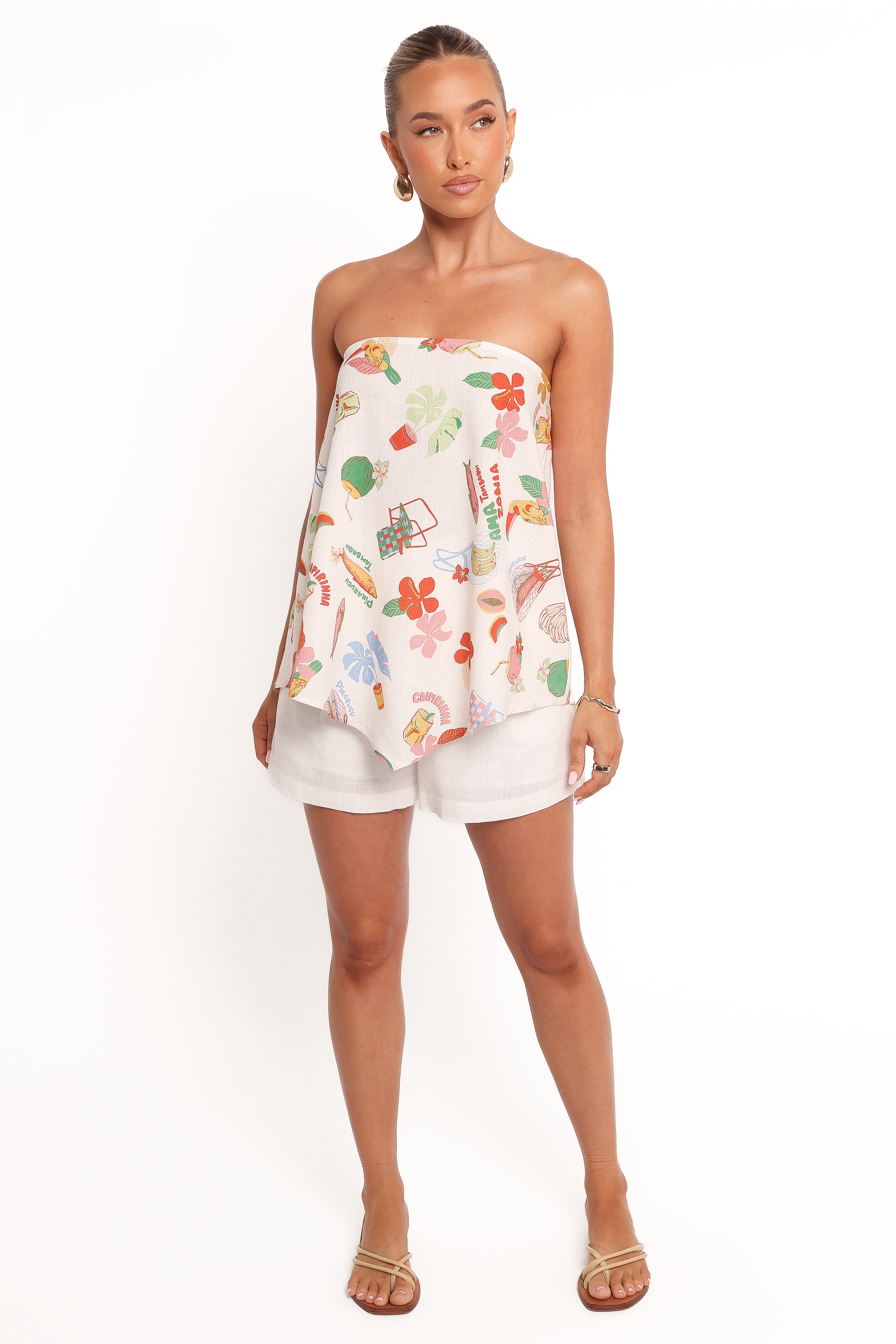 TOPS Sui Strapless Top - Alfresco