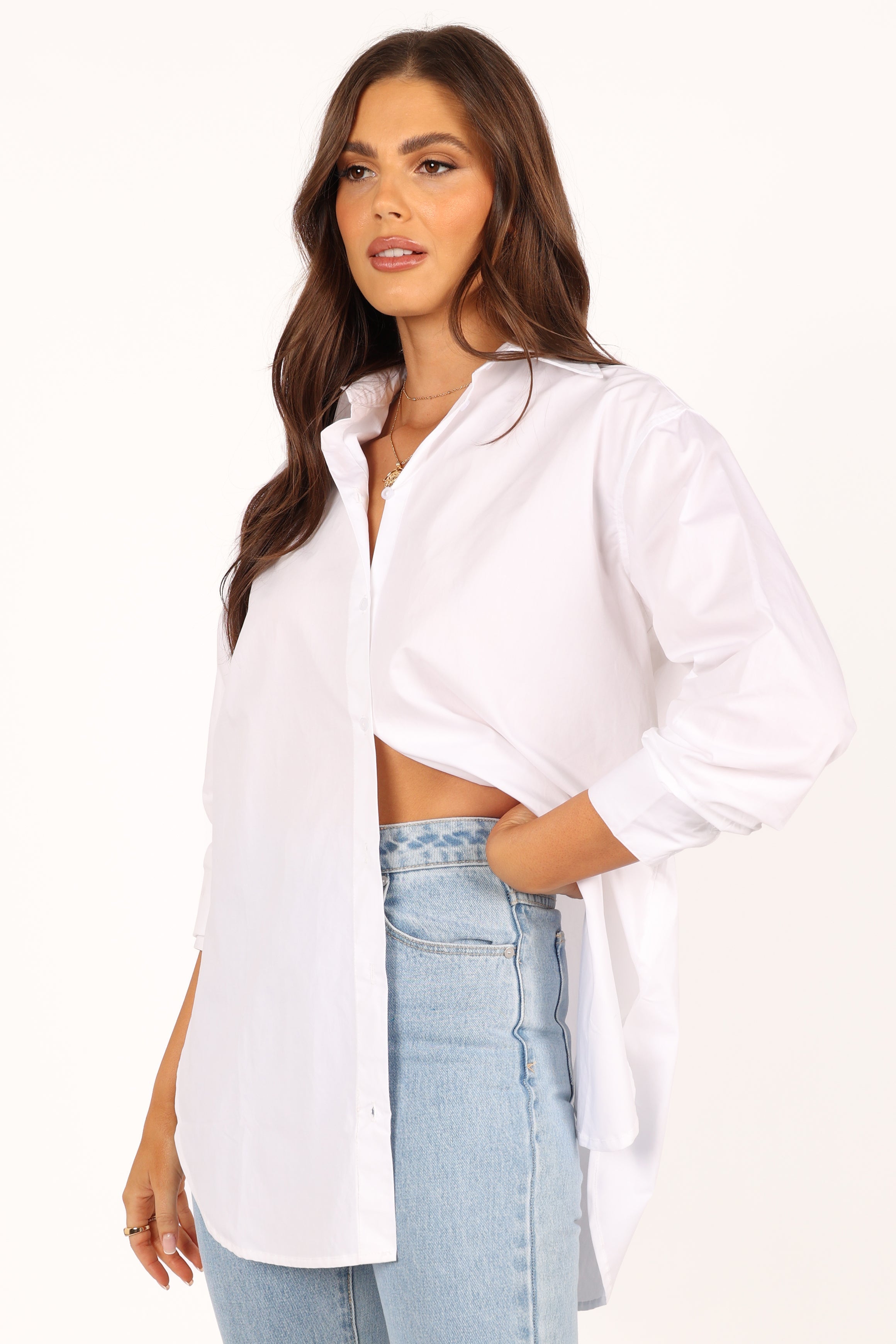 TOPS @Tal Oversized Shirt - White (waiting on bulk)