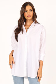 TOPS @Tal Oversized Shirt - White (waiting on bulk)