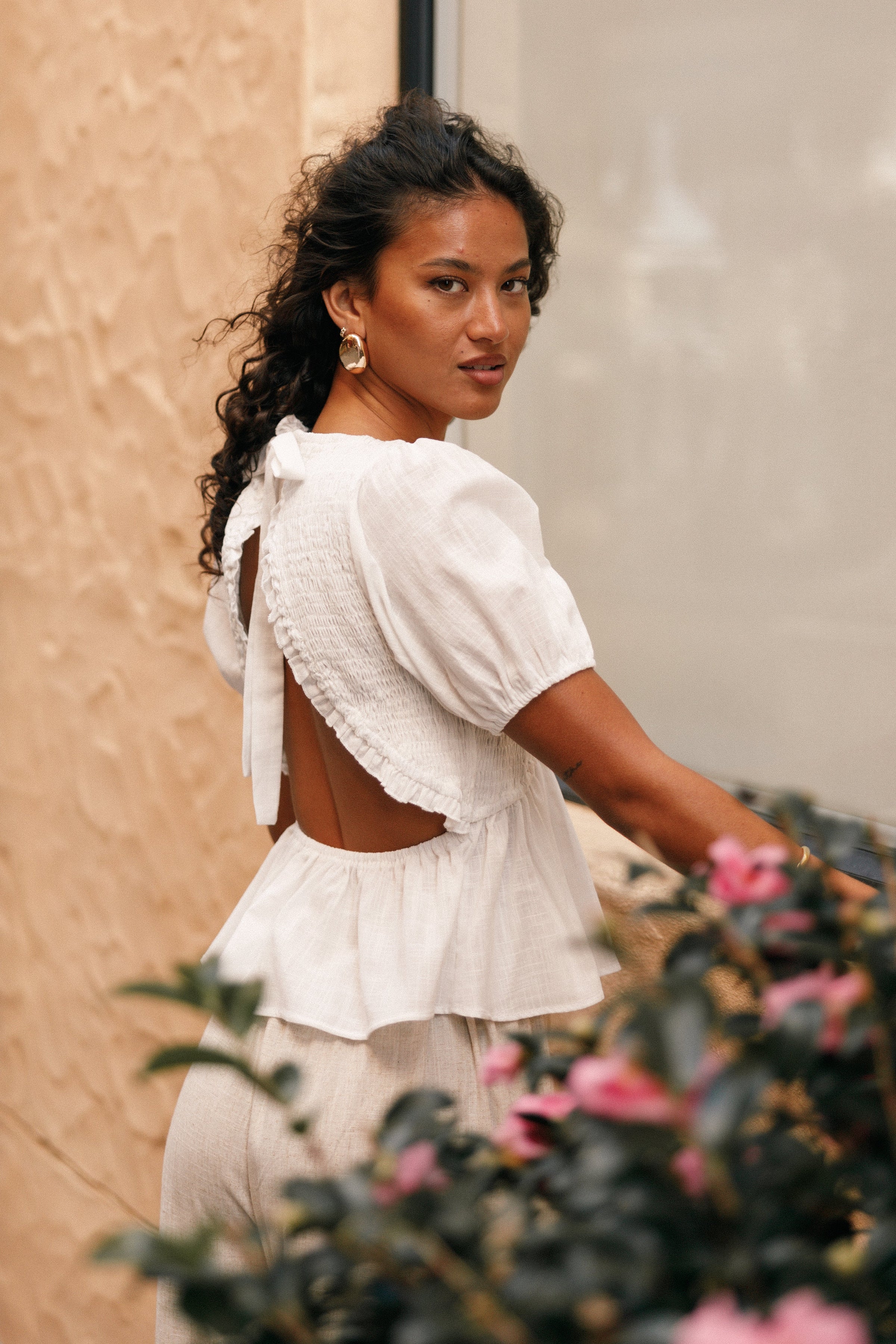 TOPS @Tamara Top - White (Hold for Euro Summer)