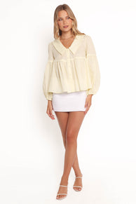 TOPS Thalassa Top - Butter Yellow