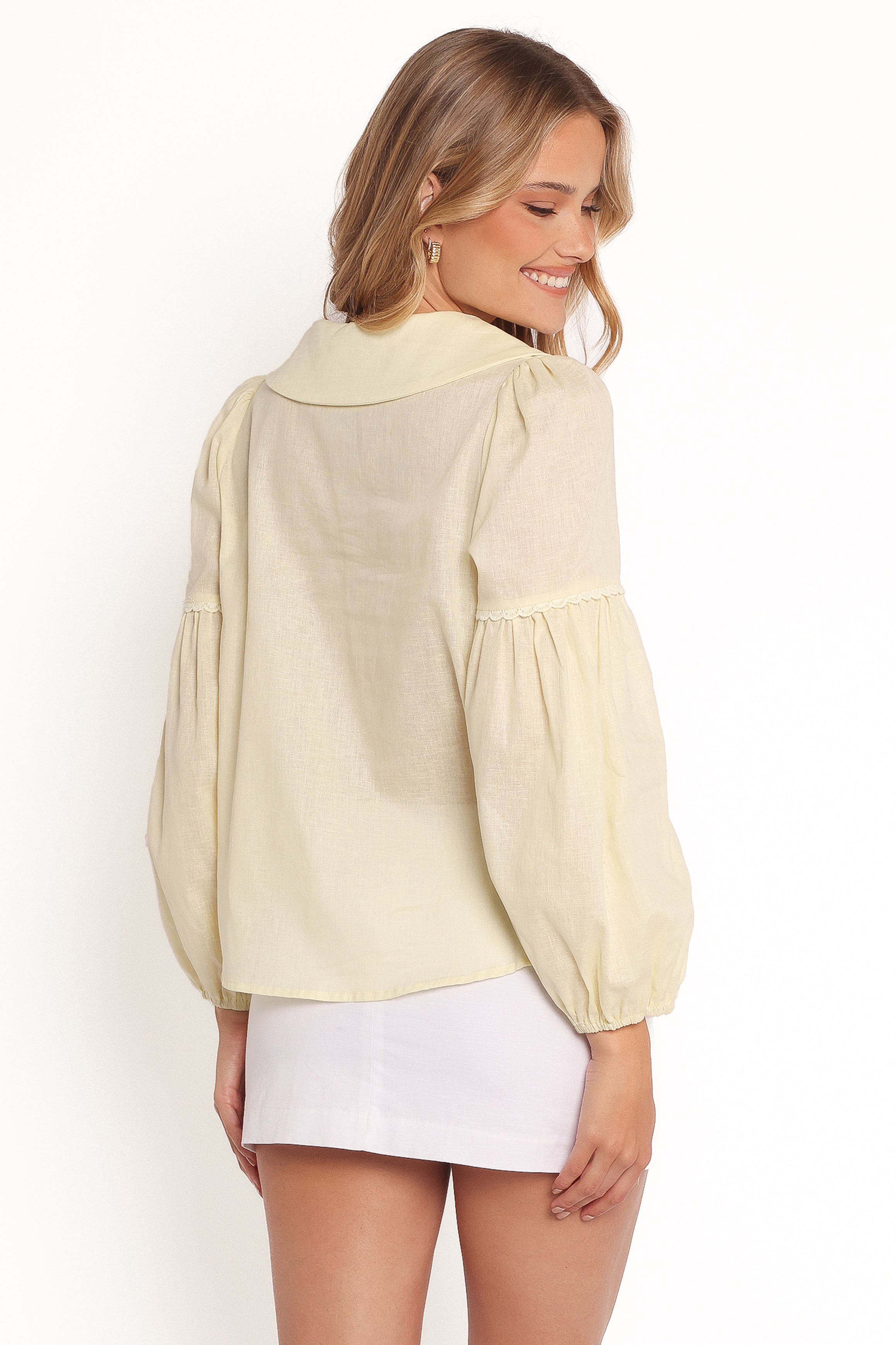 TOPS Thalassa Top - Butter Yellow