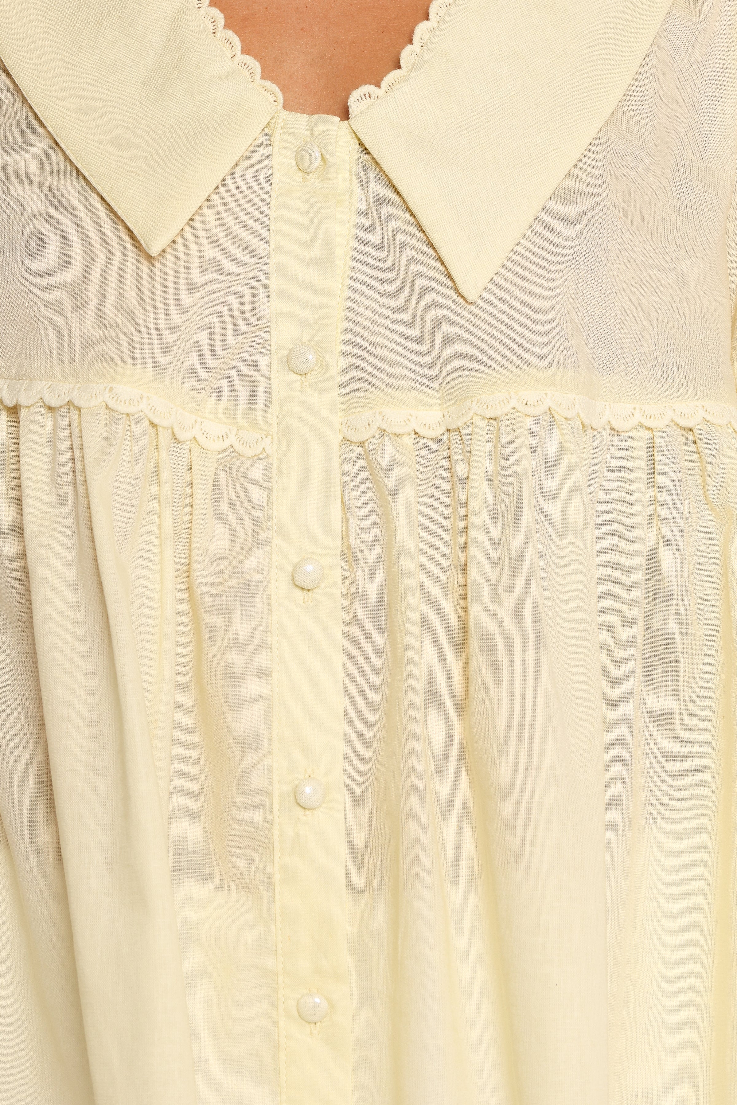 TOPS Thalassa Top - Butter Yellow