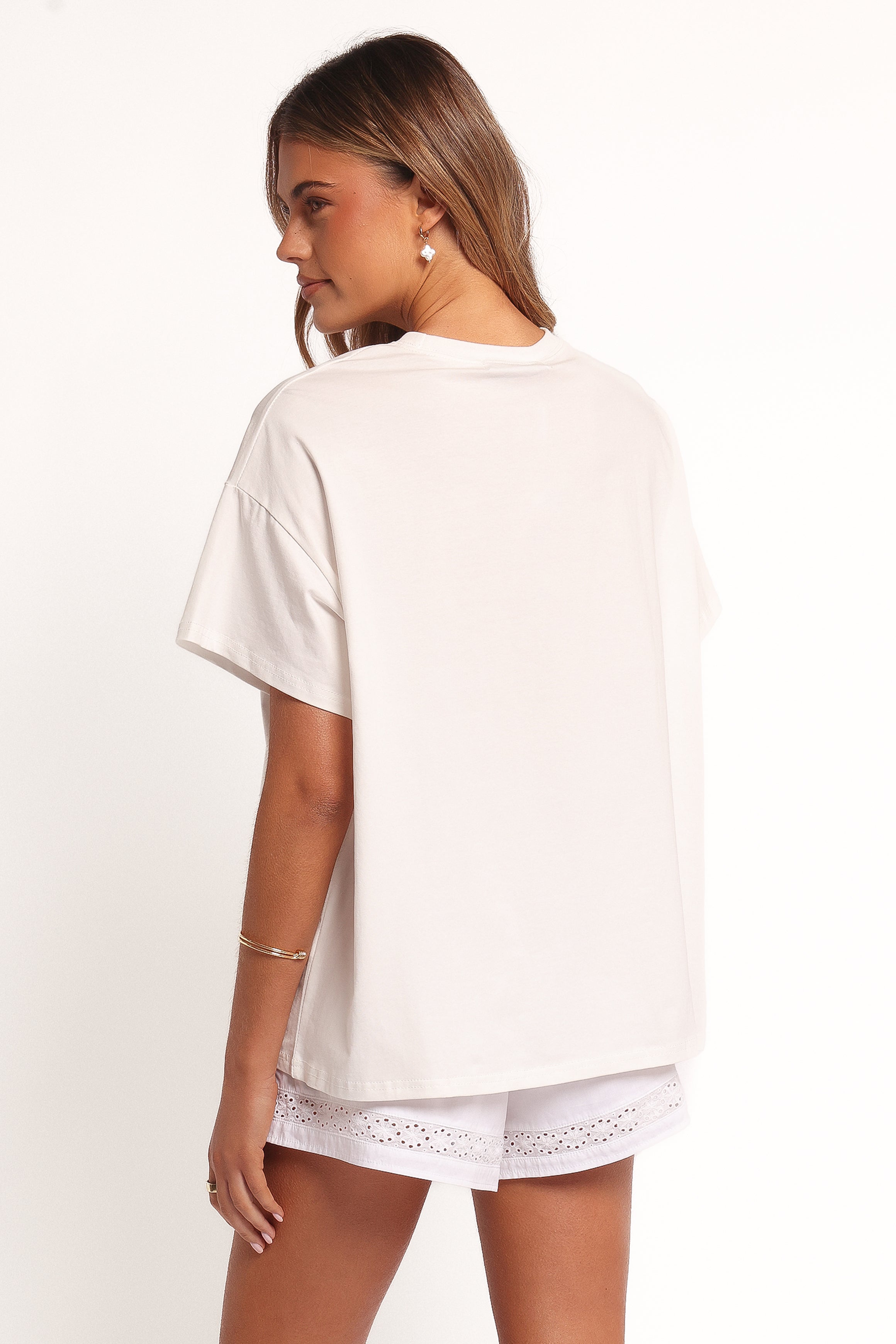TOPS The Tropics Graphic Tee - White