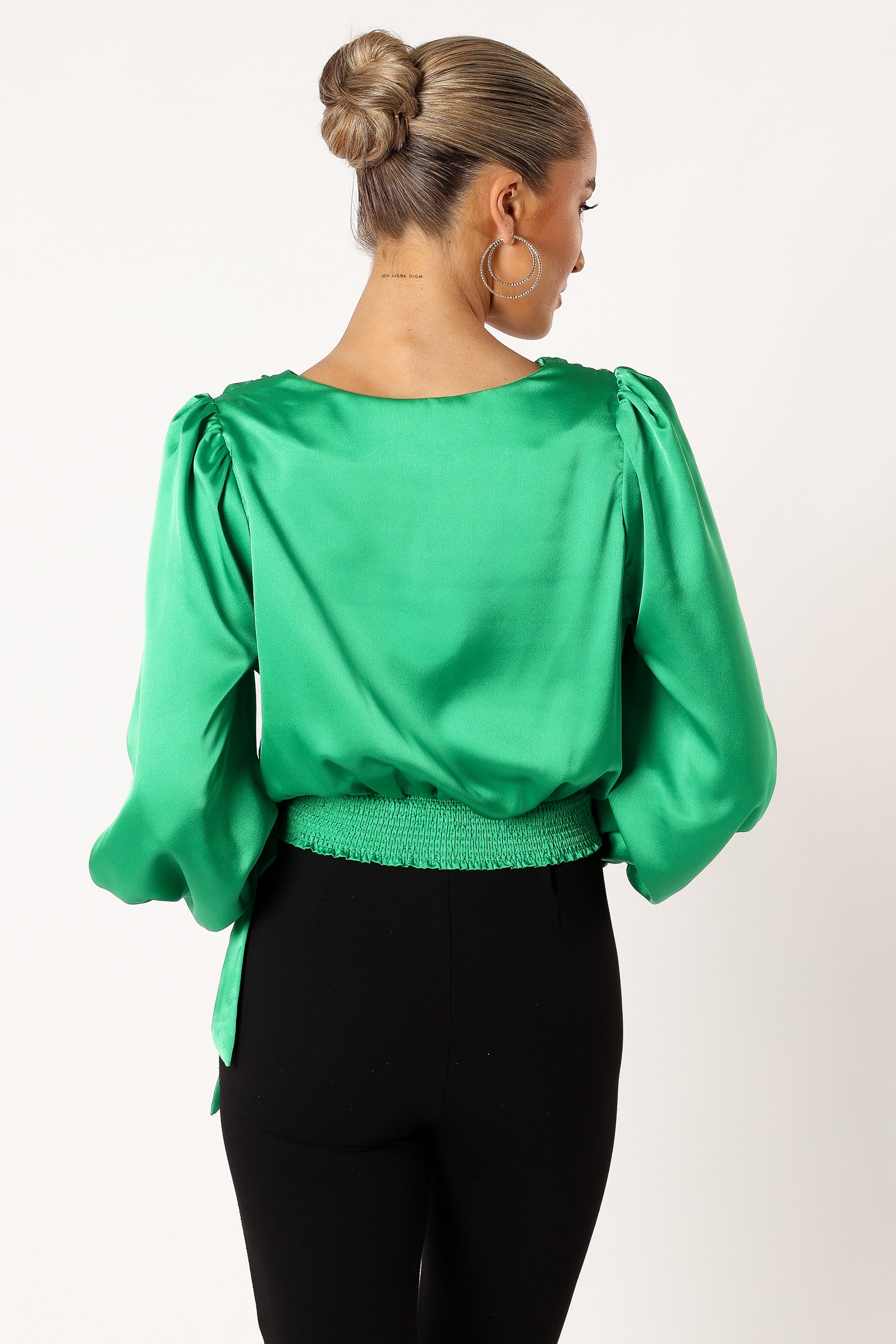 TOPS @Tiarne Long Sleeve Top - Green