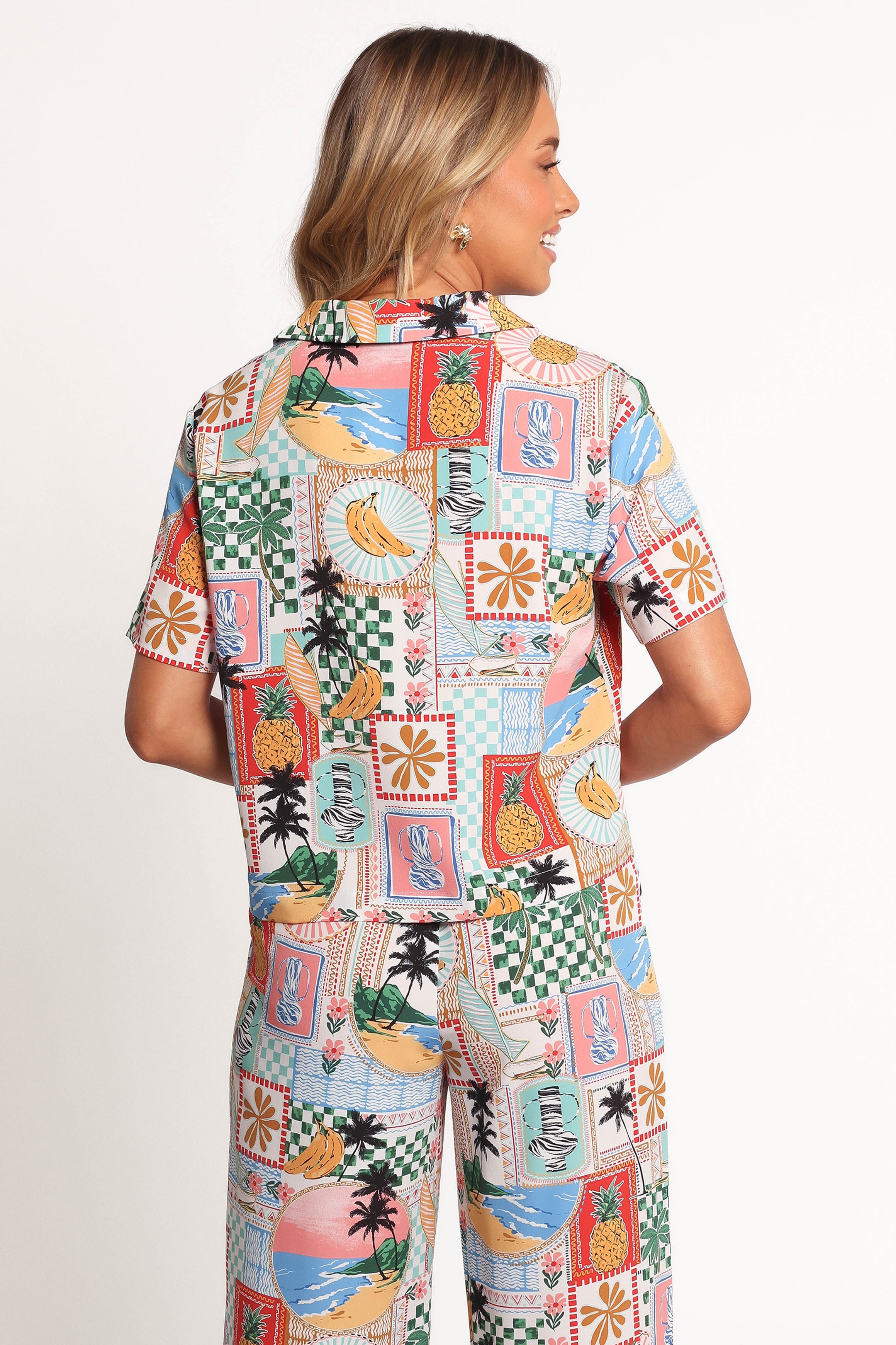 TOPS Valeria Shirt - Off White Multi