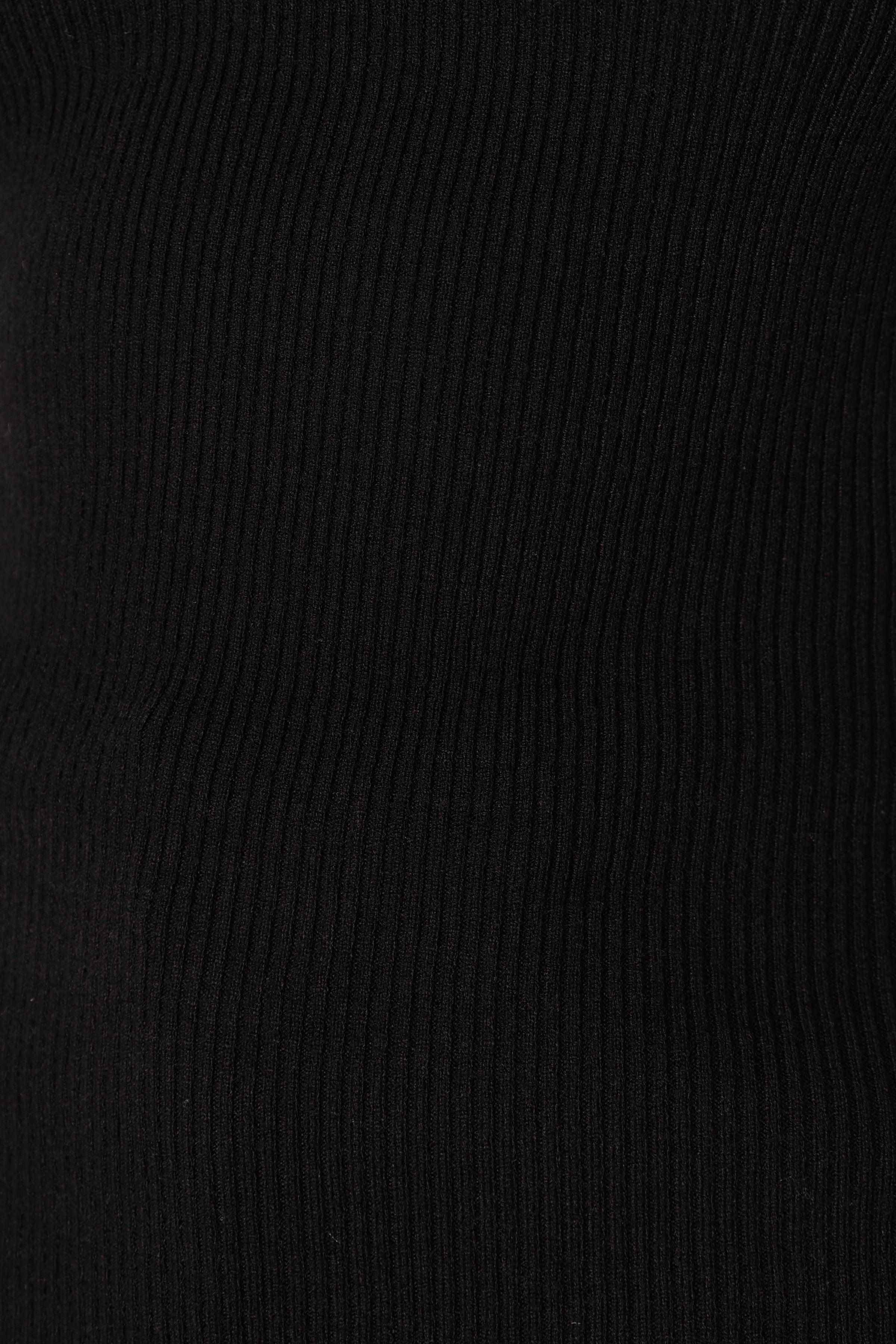 TOPS @Vicki Rib Tank - Black