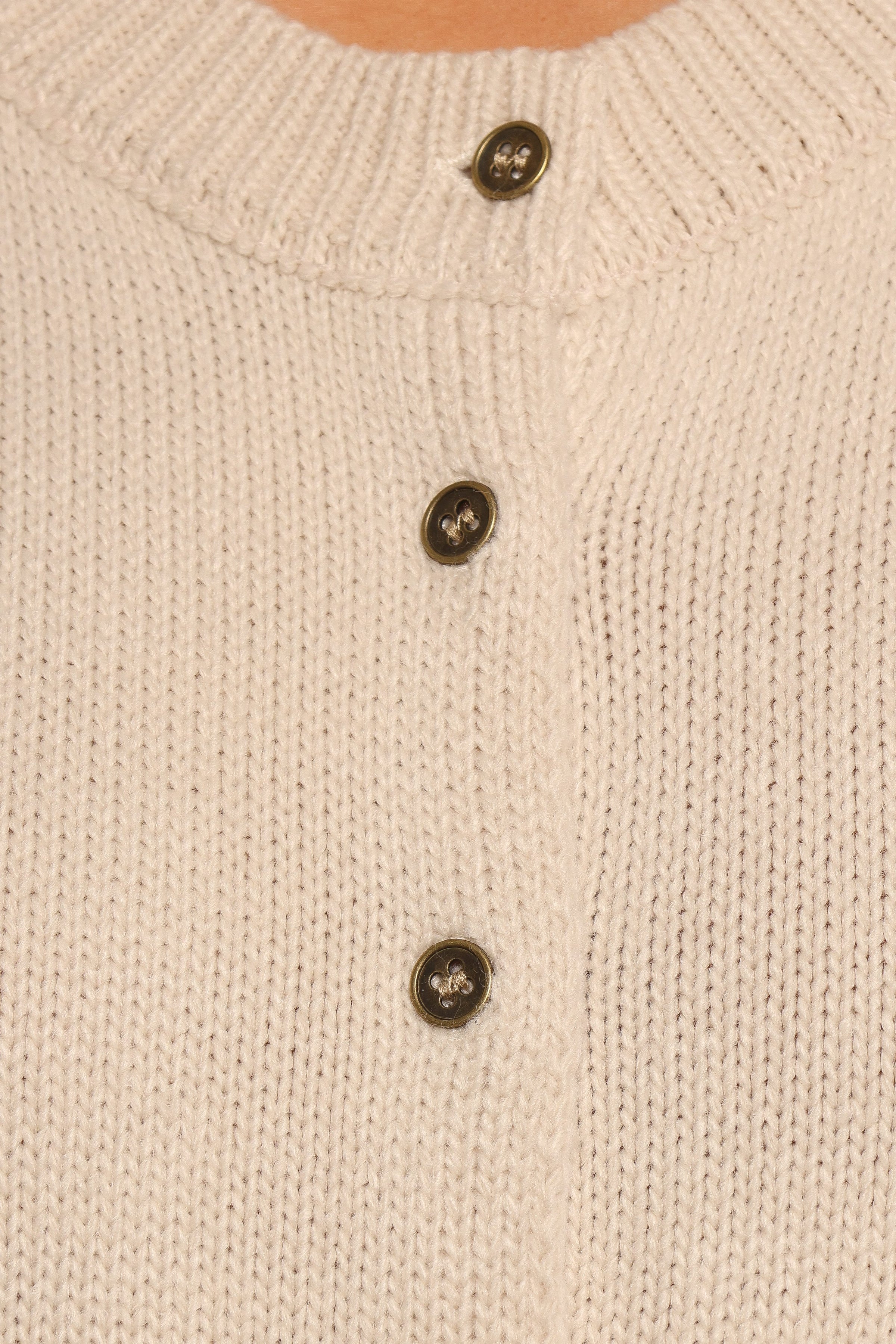 TOPS Weston Knit Vest - Cream
