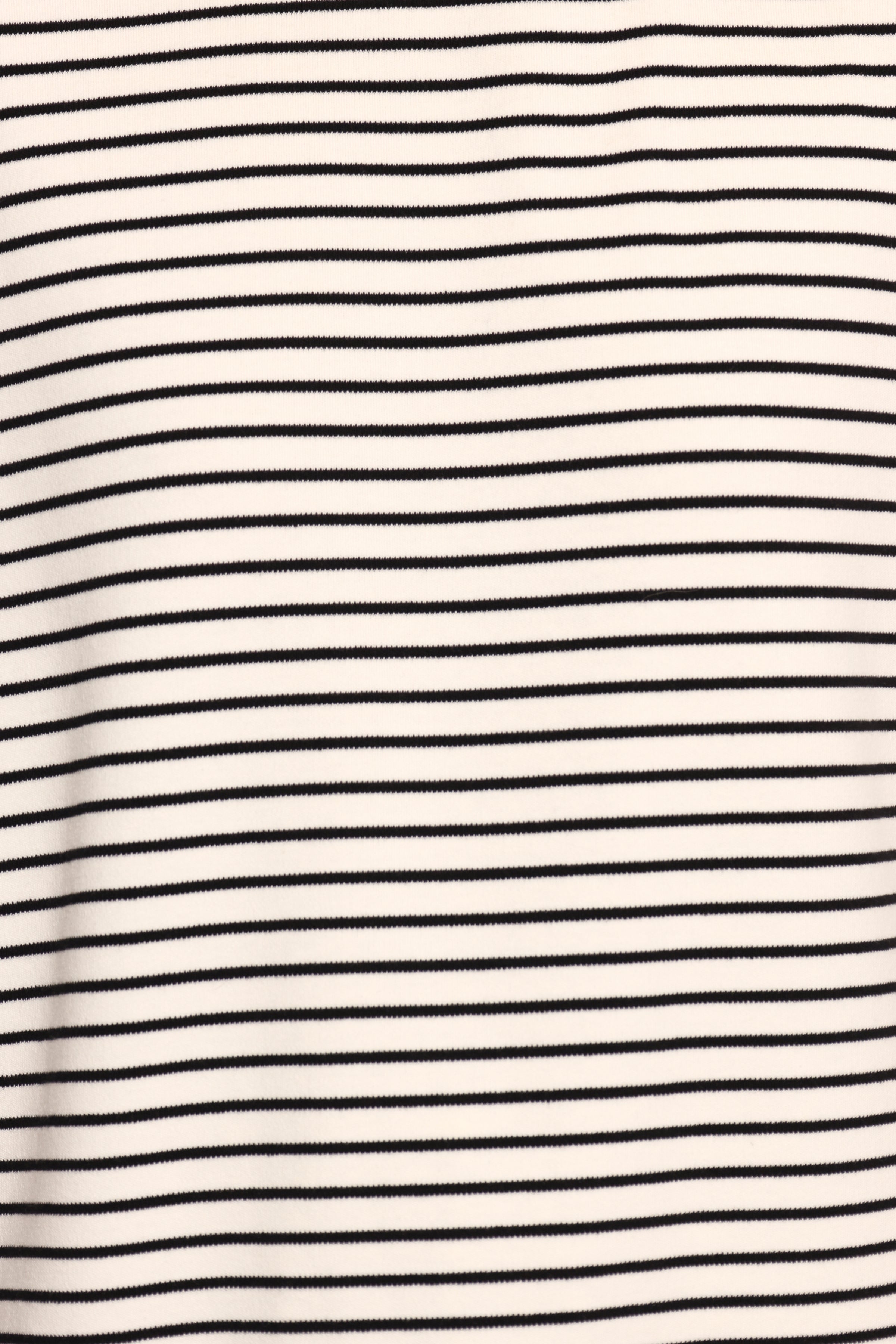 TOPS Wilda Oversized Tee - White Black Stripe