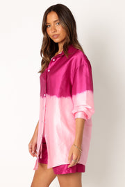 TOPS @Wilson Dip Dye Shirt - Pink