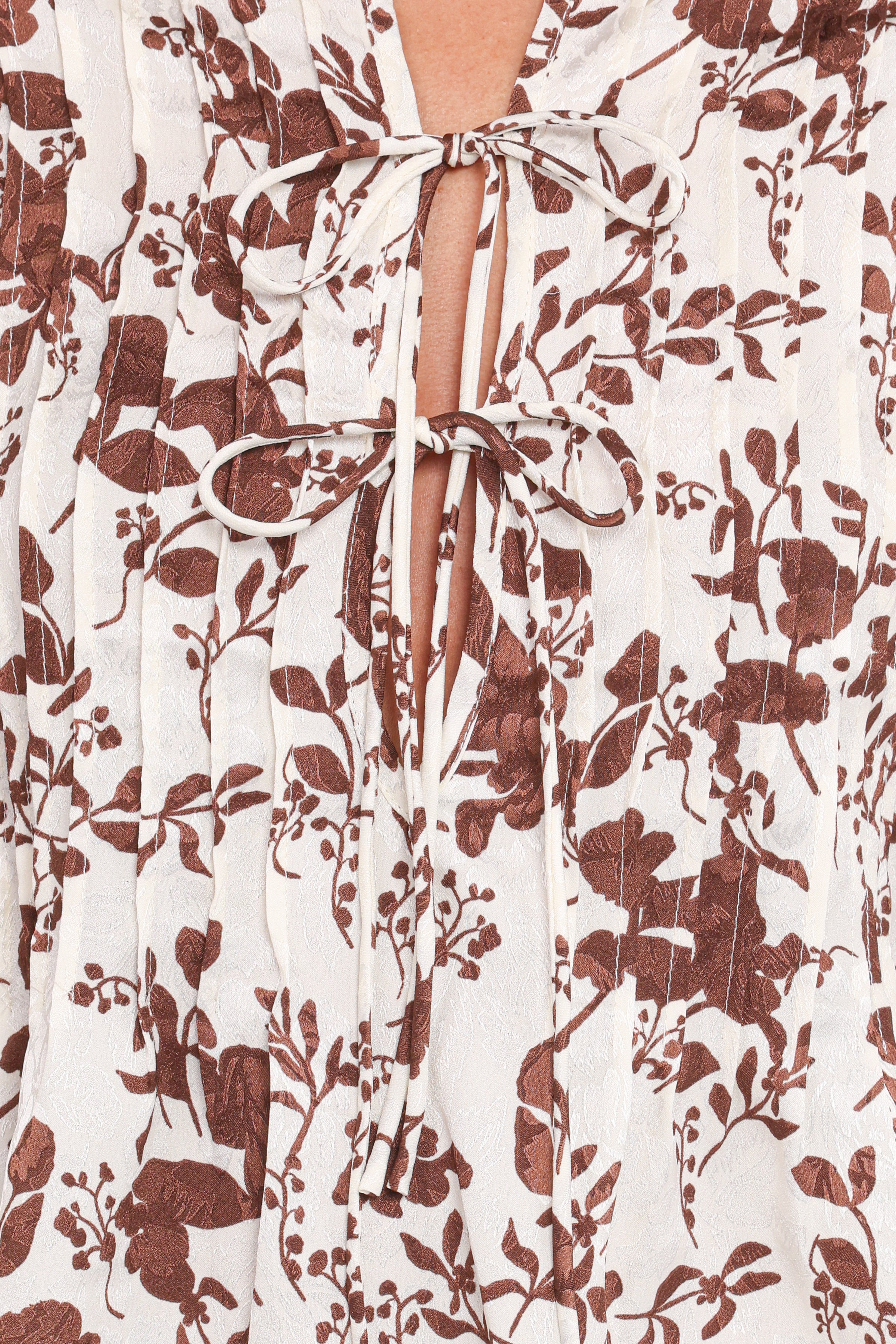 TOPS Winslet Top - Brown Floral