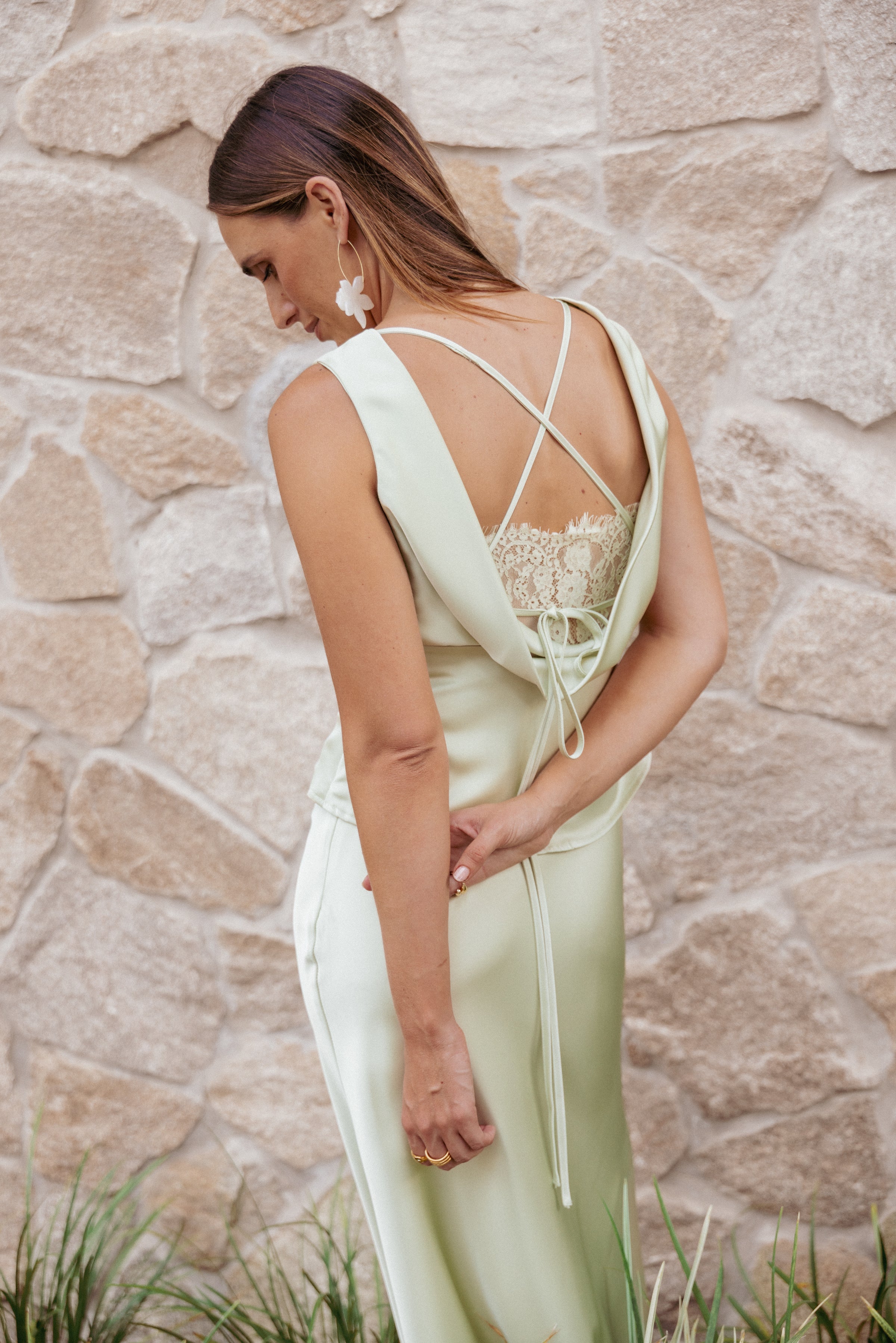 TOPS Wynn Top - Sage