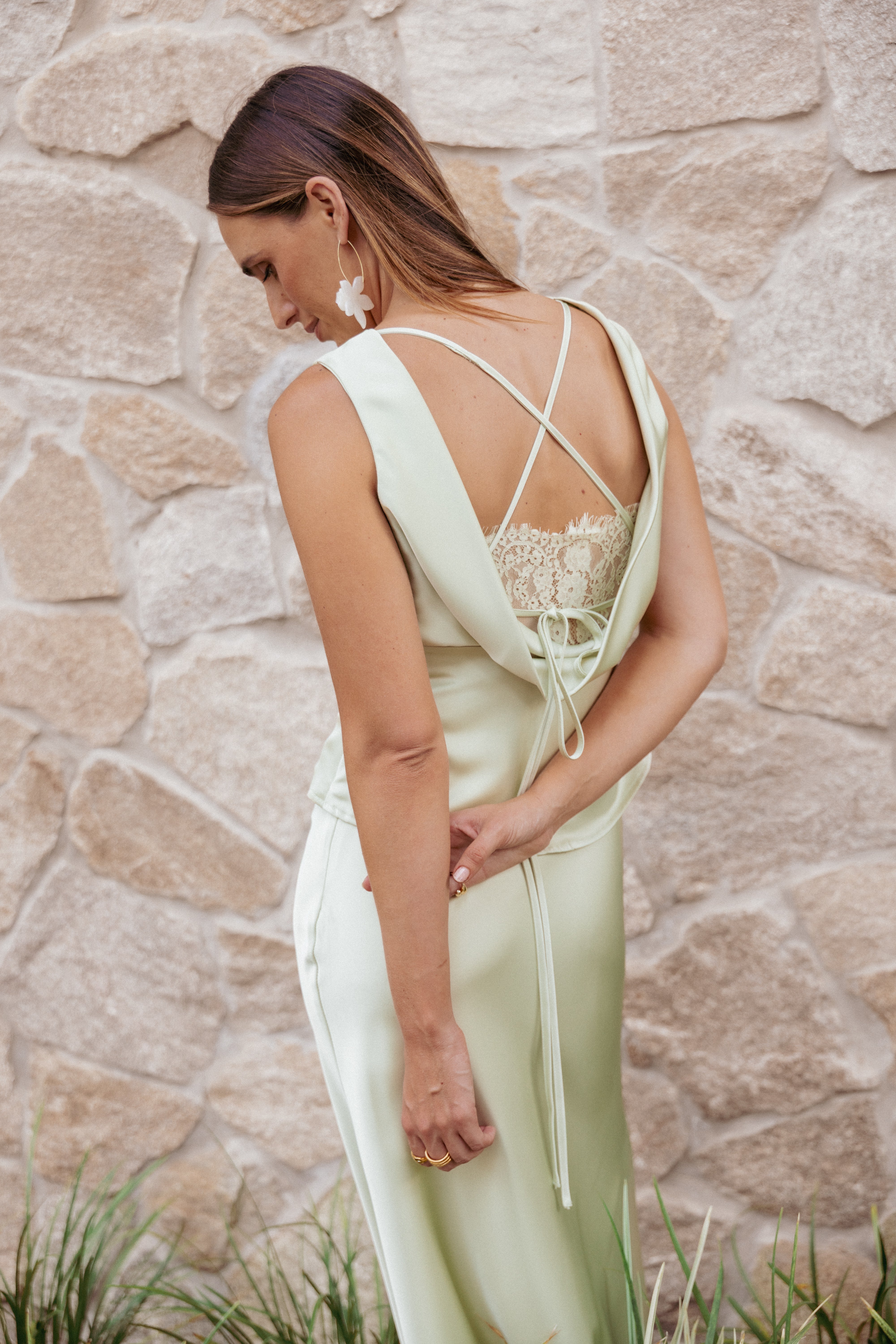 TOPS Wynn Top - Sage