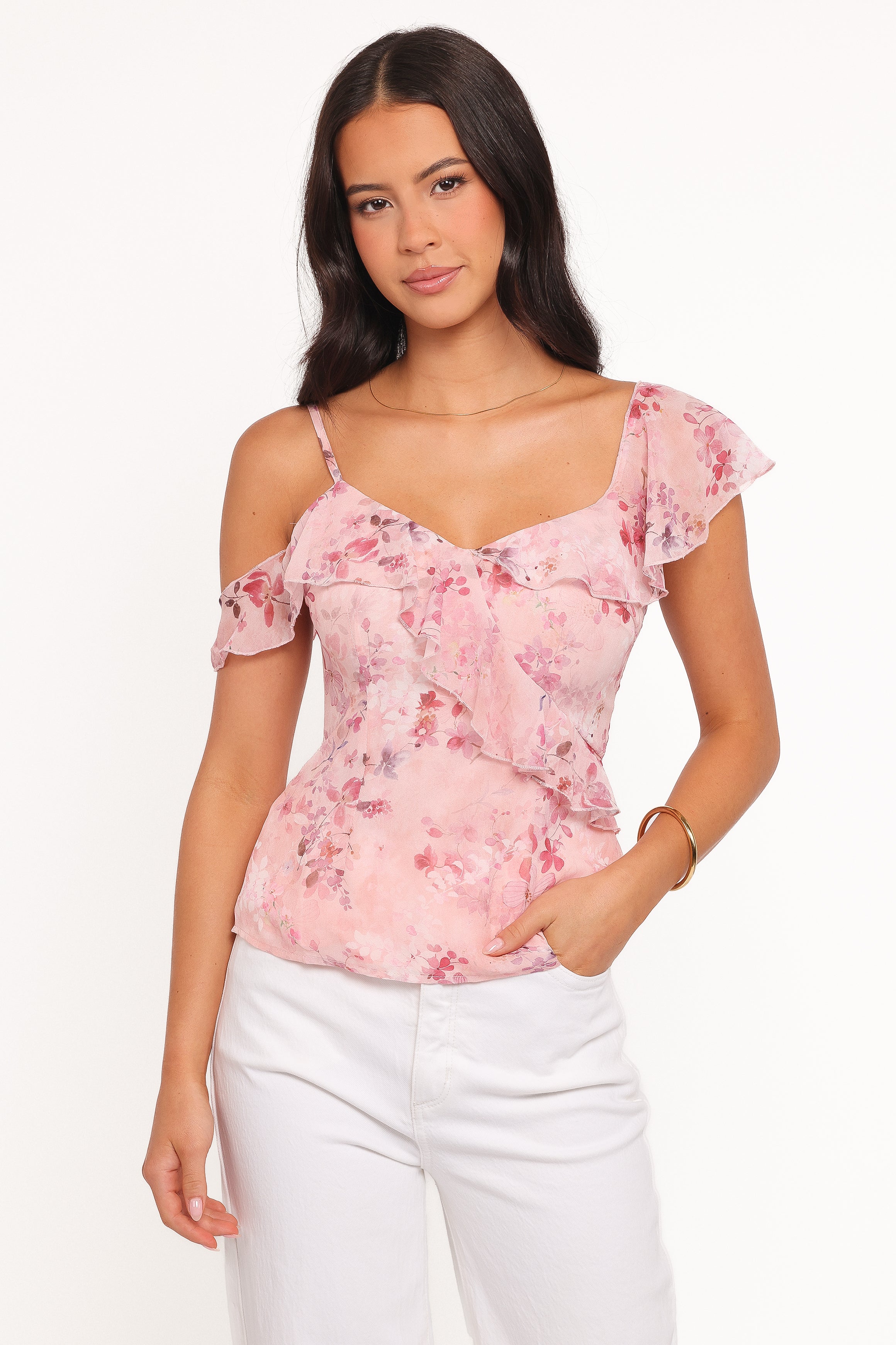 TOPS Xandra Blouse - Pink Floral