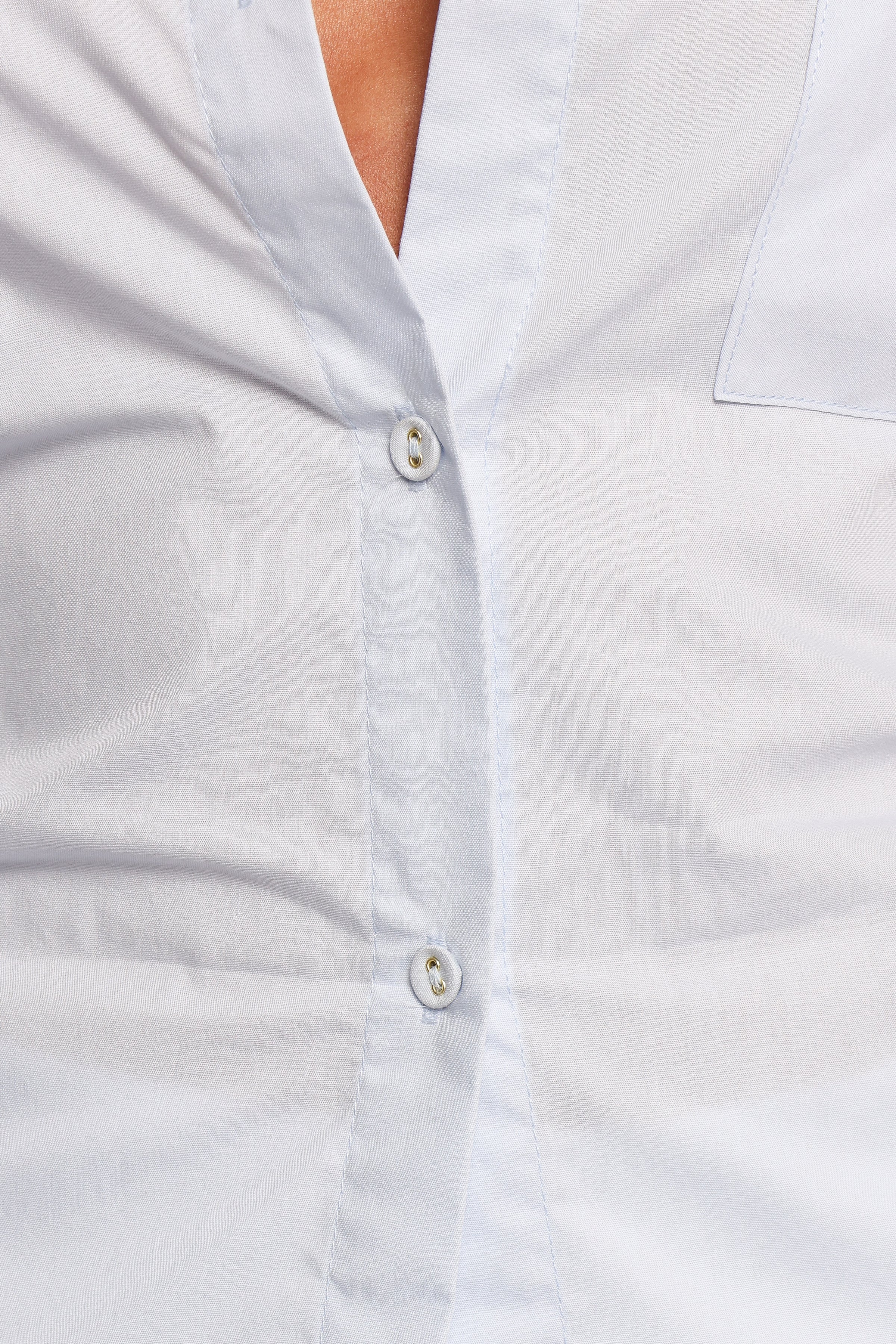 TOPS Yacra Tie Shirt - Pale Blue