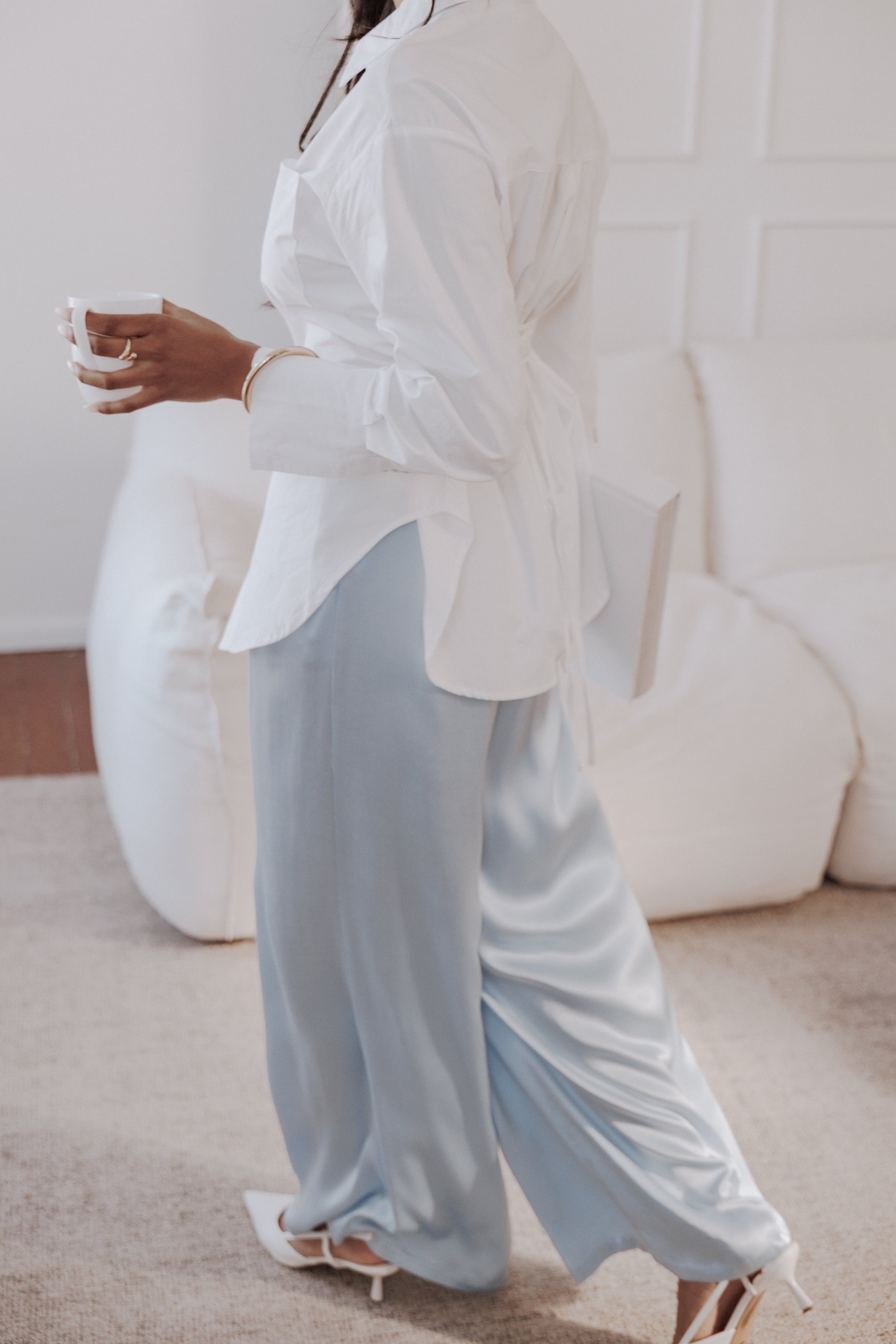 TOPS Yacra Tie Shirt - White