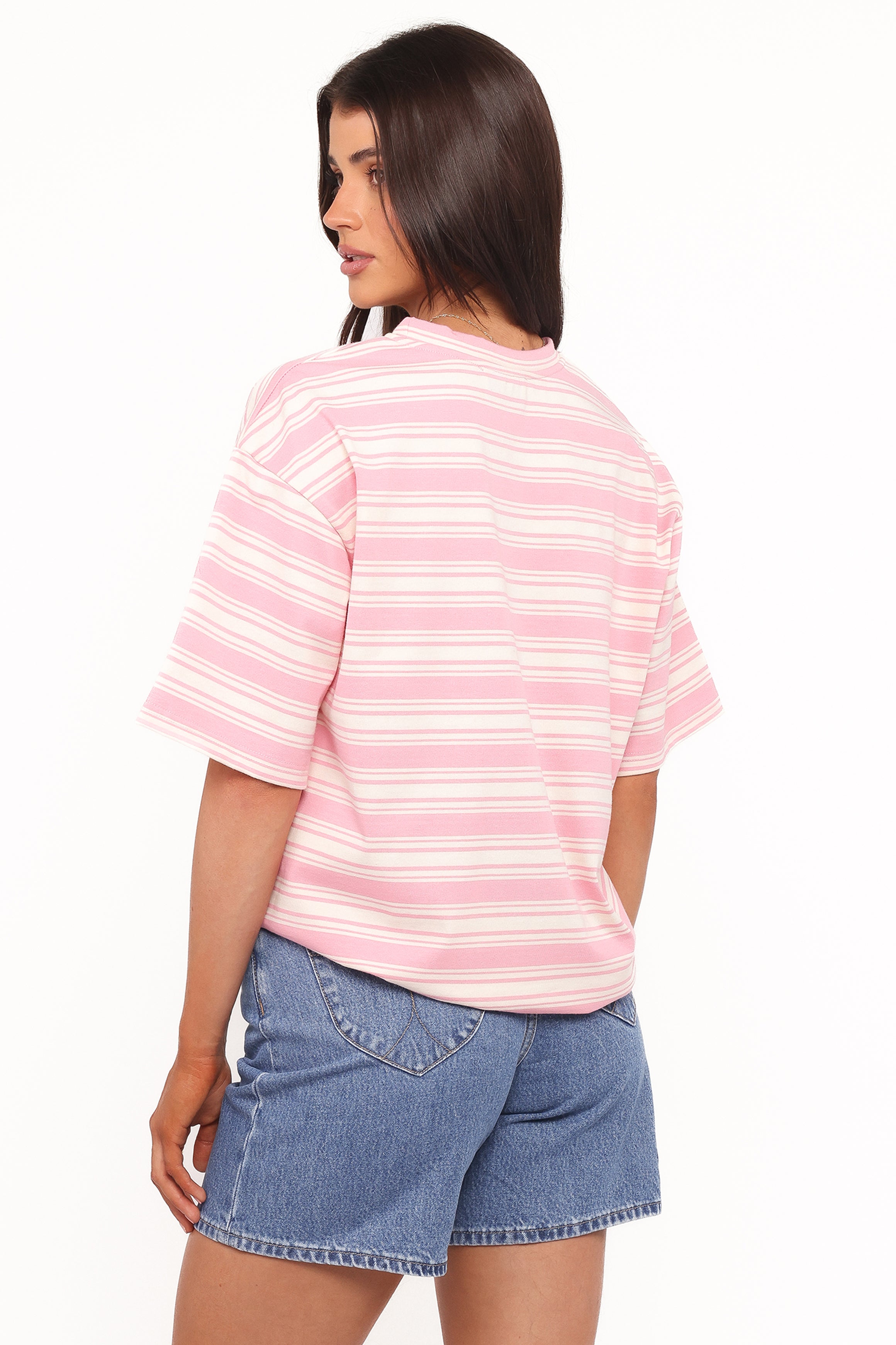 TOPS Zestora Tee - White Pink