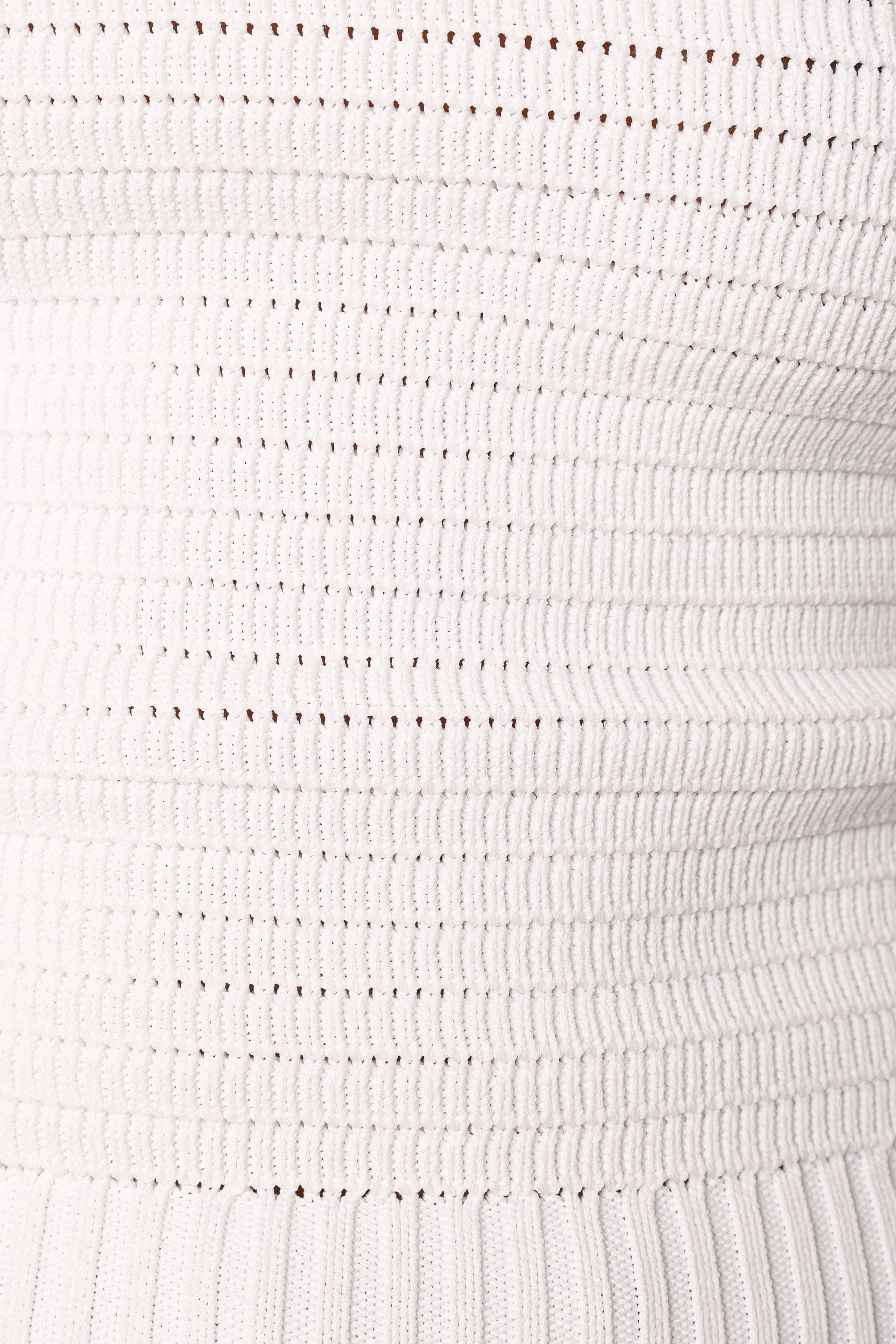 TOPS @Zia Strapless Knit Top - White