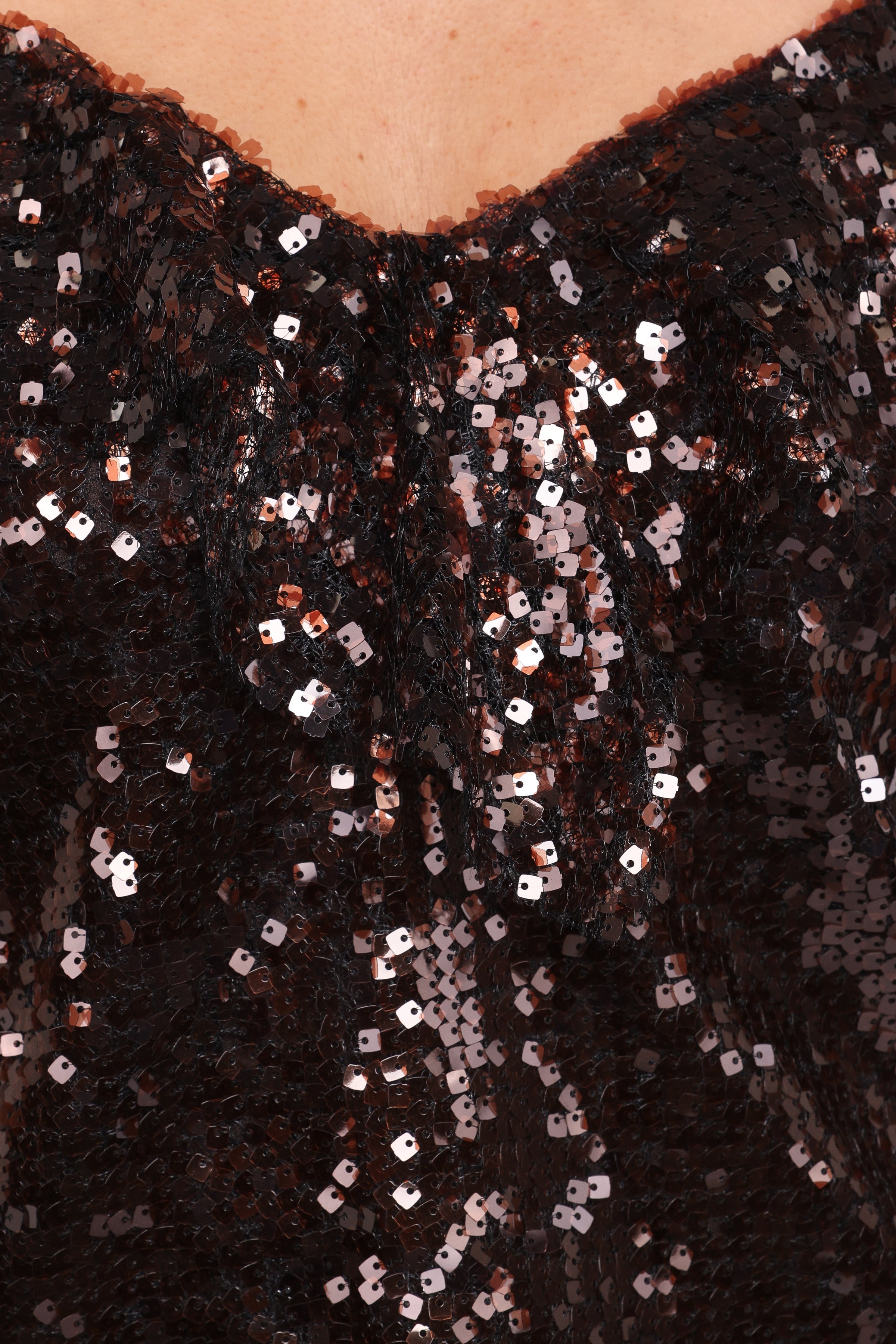 TOPS Zinnia Sequins Sleeveless Top - Brown