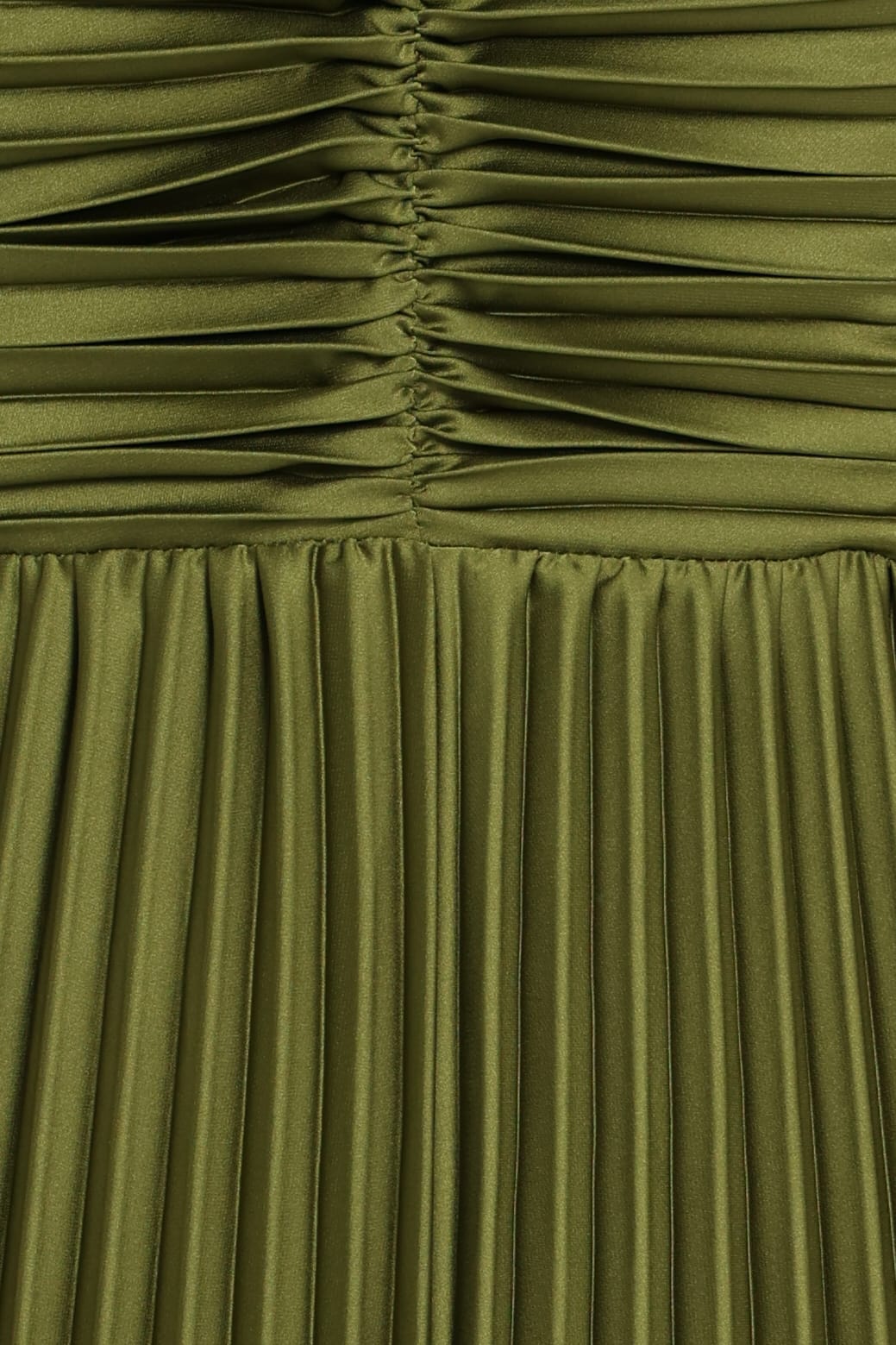 PLAYSUITS Angelique Pleated Jumpsuit - Olive Green