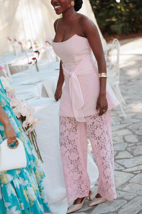 PLAYSUITS Athena Jumpsuit - Baby Pink