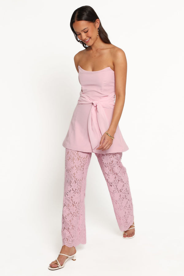PLAYSUITS Athena Jumpsuit - Baby Pink