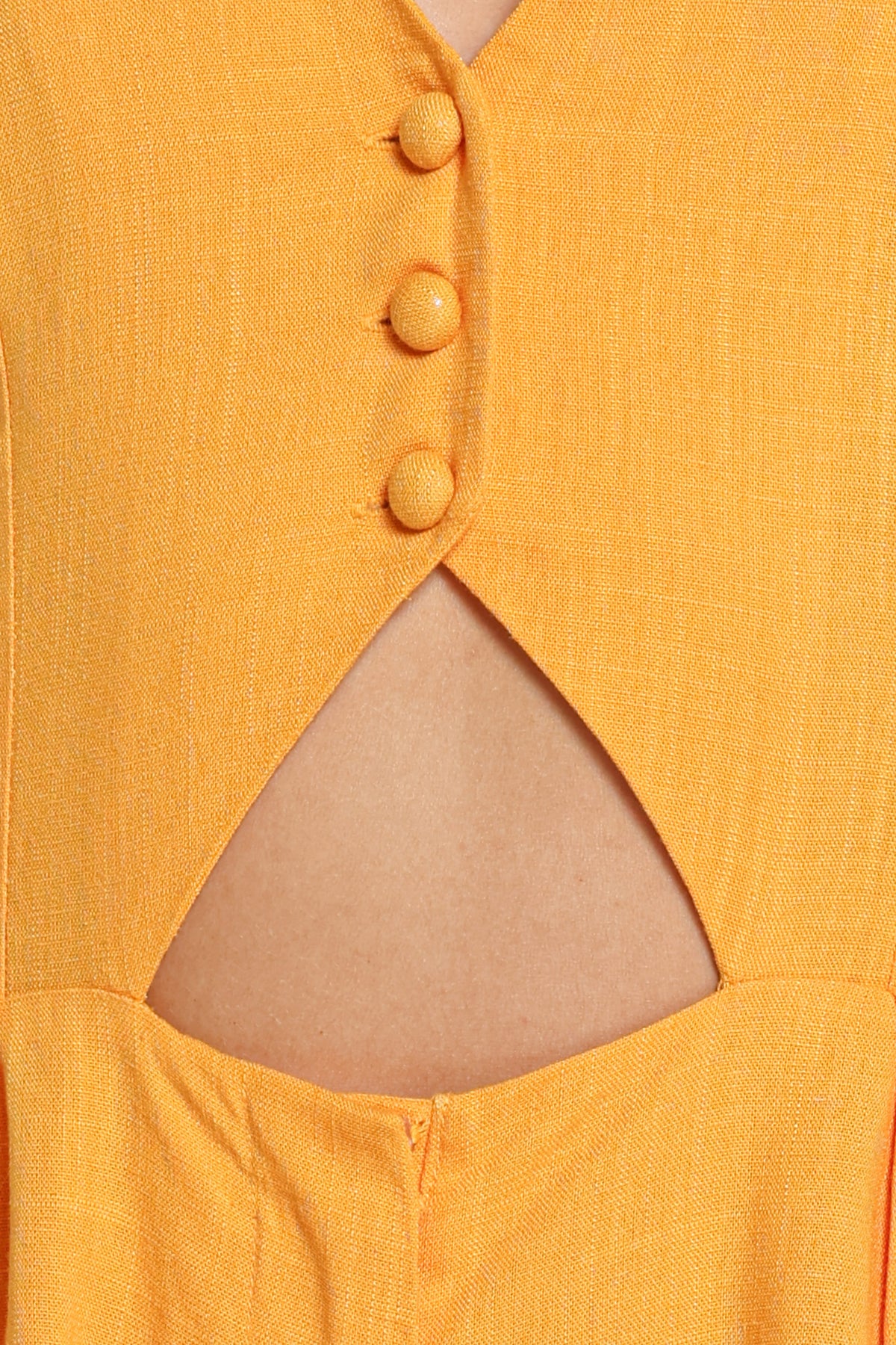 PLAYSUITS Drew Tailored Halter Playsuit - Marigold