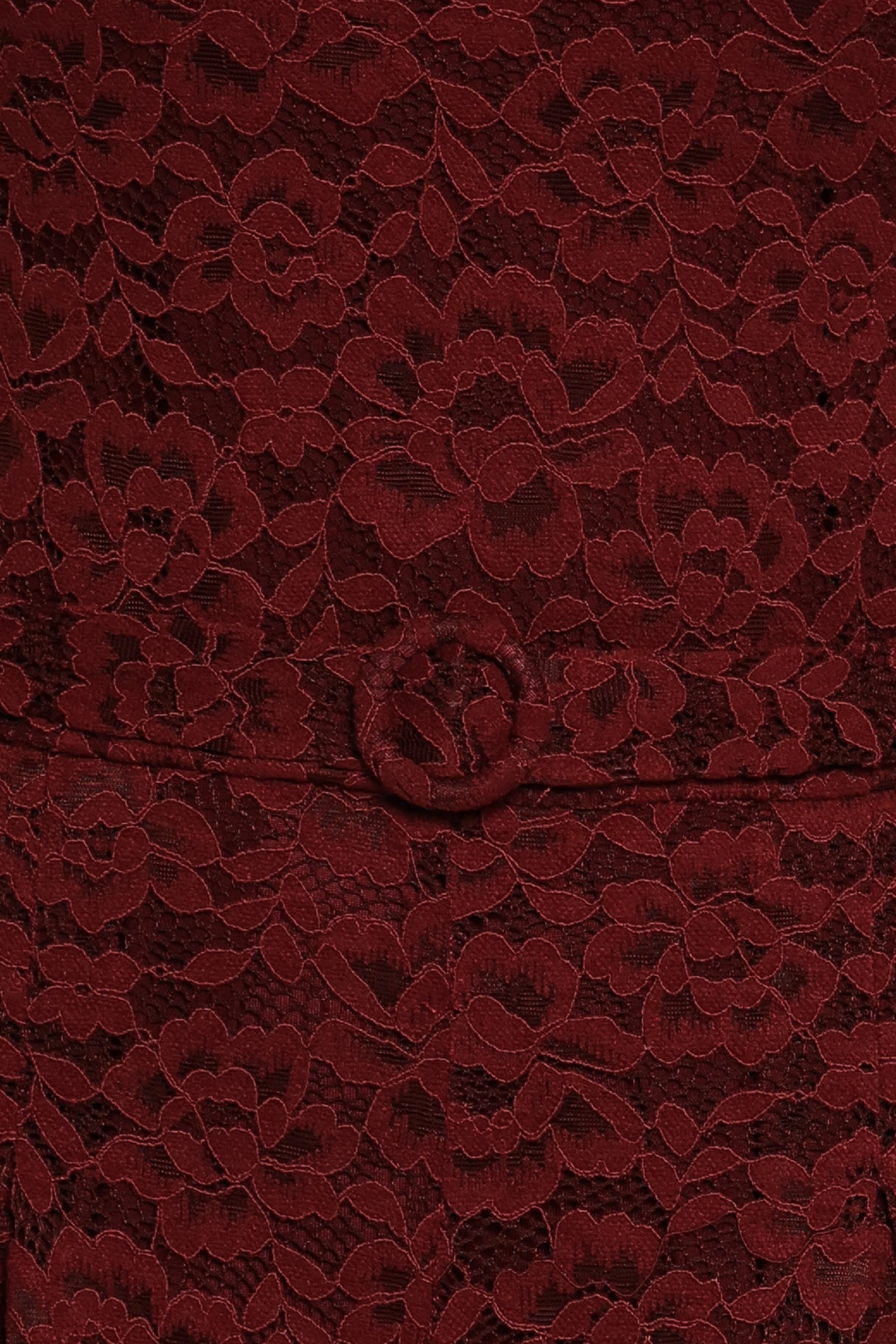 PLAYSUITS Harlie Strapless Lace Jumpsuit - Burgundy