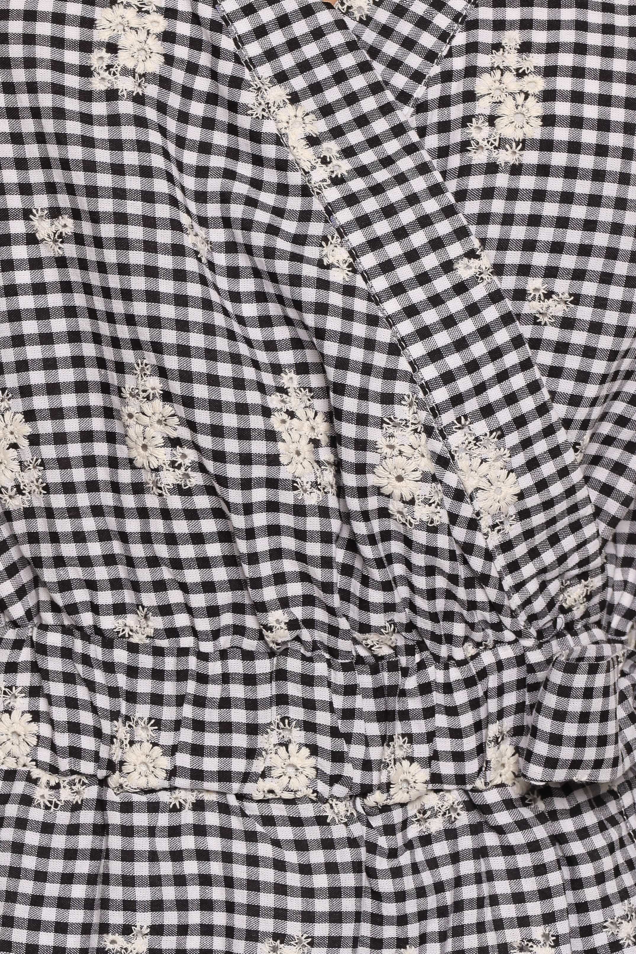PLAYSUITS Joanna Playsuit - Black Gingham Broderie