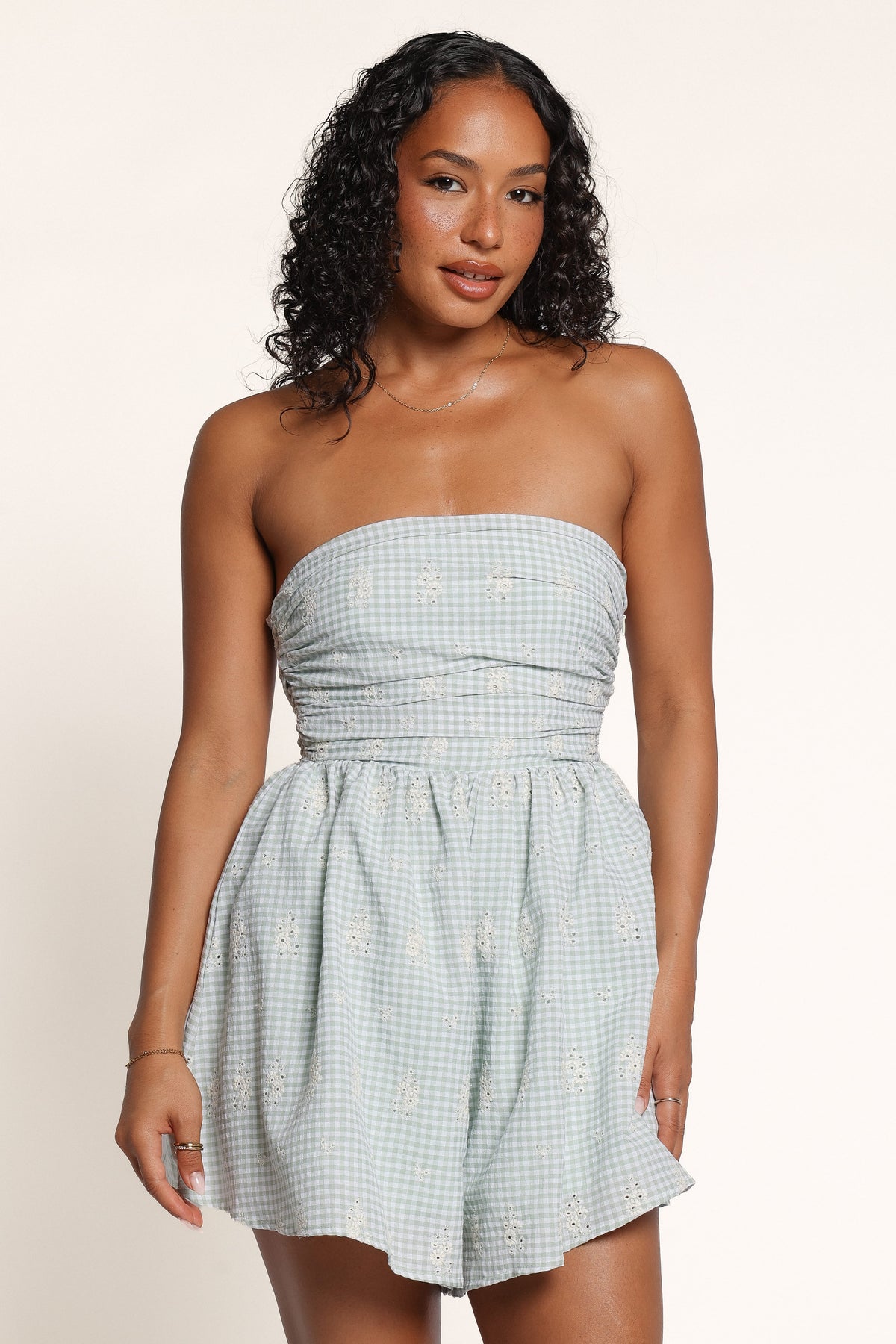 PLAYSUITS Noelia Playsuit - Sage Gingham