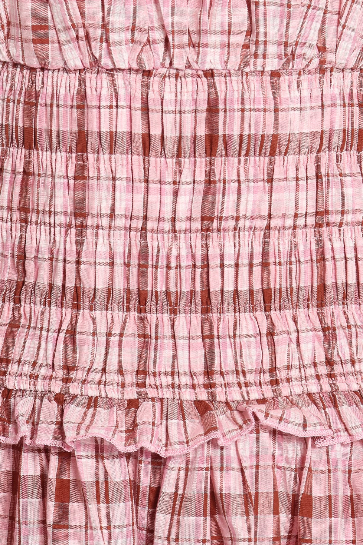 PLAYSUITS Ollie Playsuit - Pink/Brown Plaid