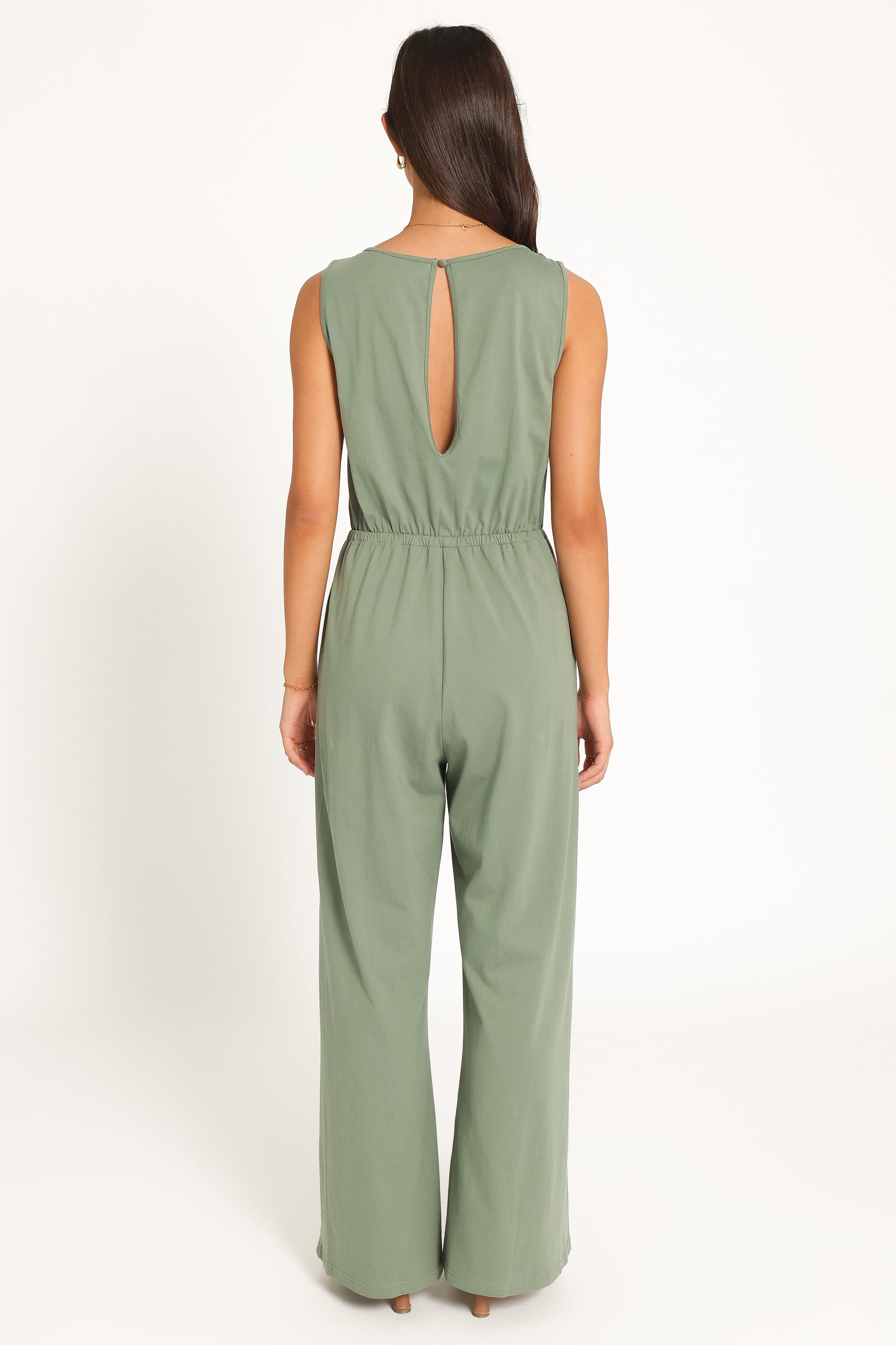 PLAYSUITS Sansa Stretch Jumpsuit - Sage Green