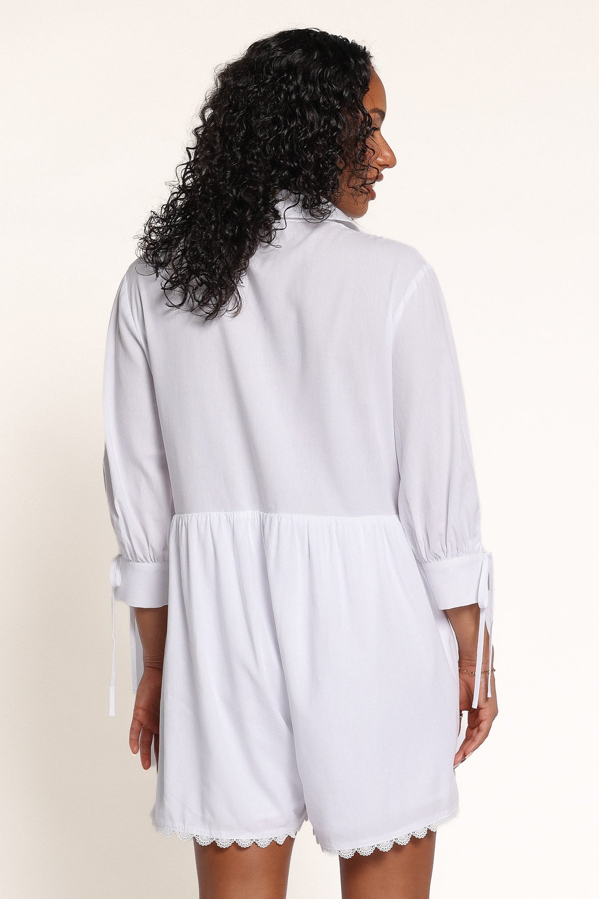 PLAYSUITS Tarlie Collared Playsuit - White
