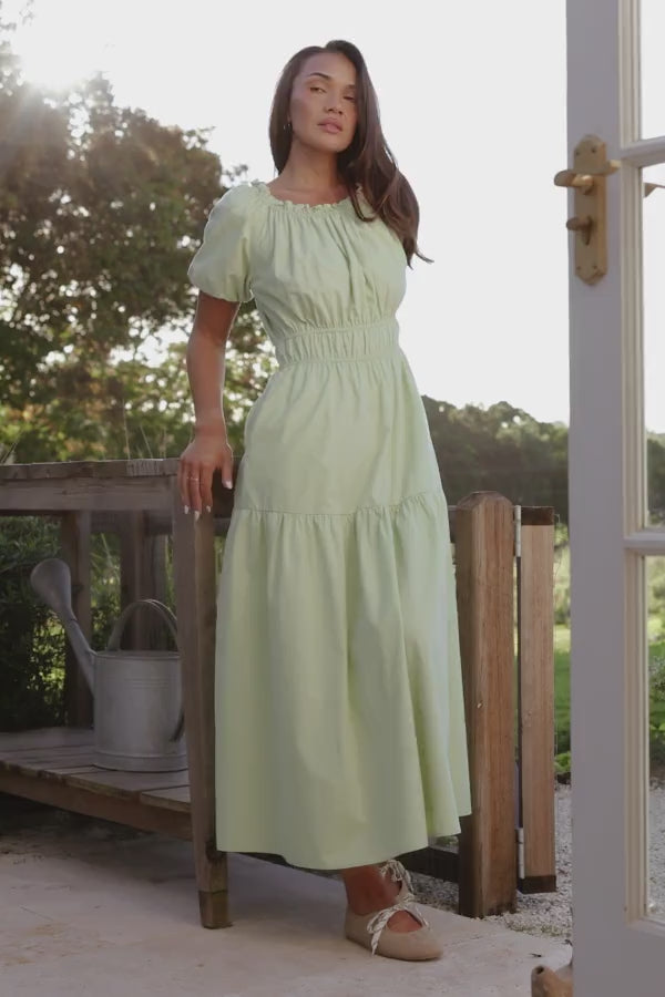 Zarline Maxi Dress - Sage Green