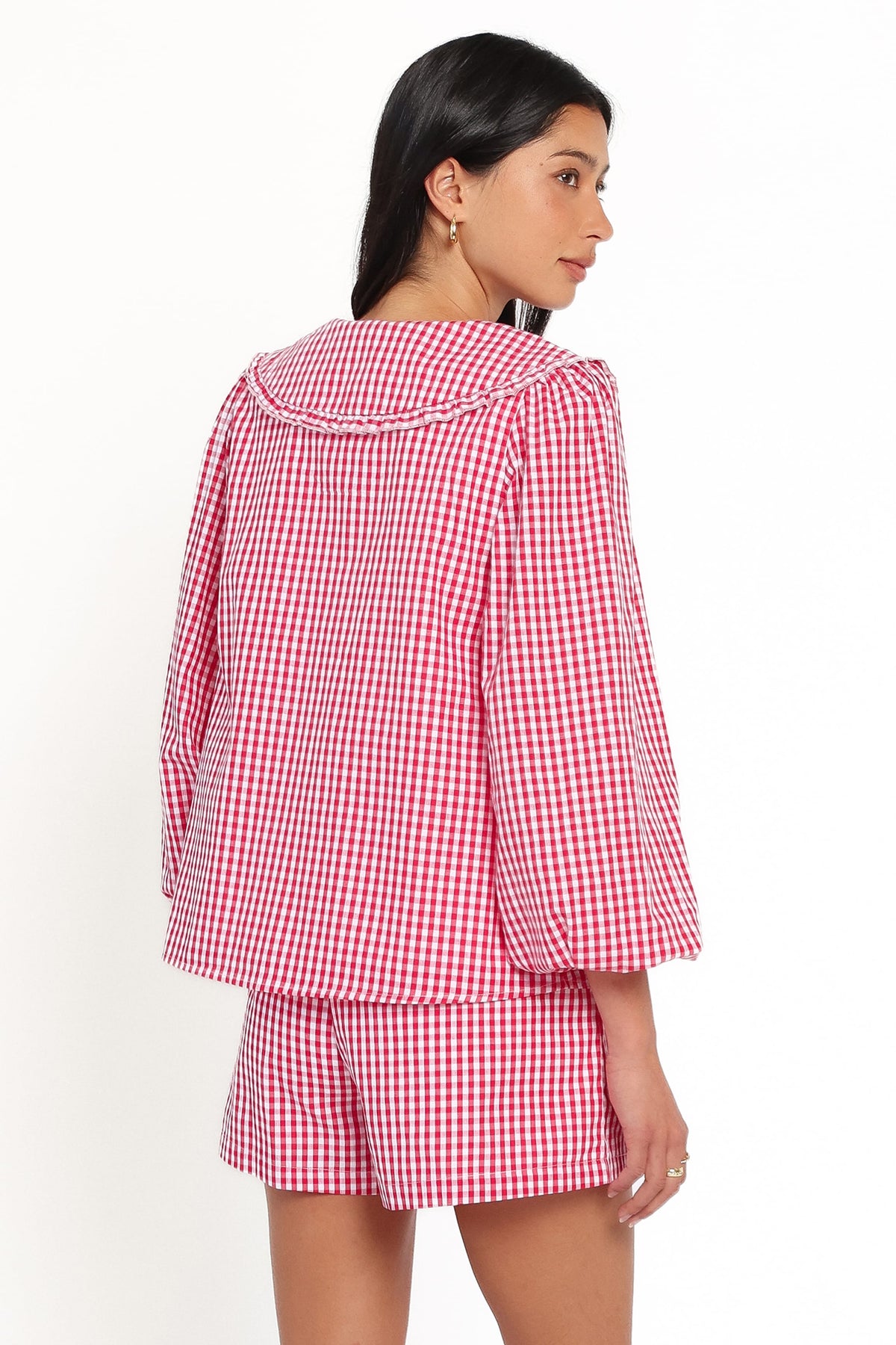 SETS Angela Short Set - Red Gingham
