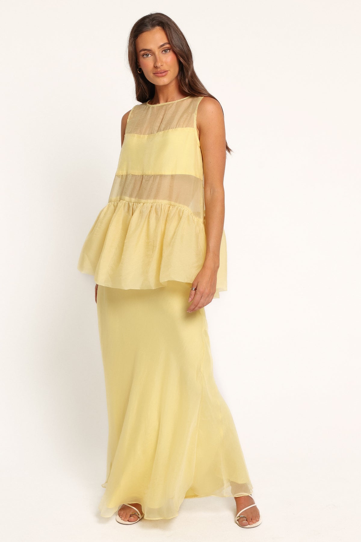 SETS Bently Sheer Skirt Set - Yellow