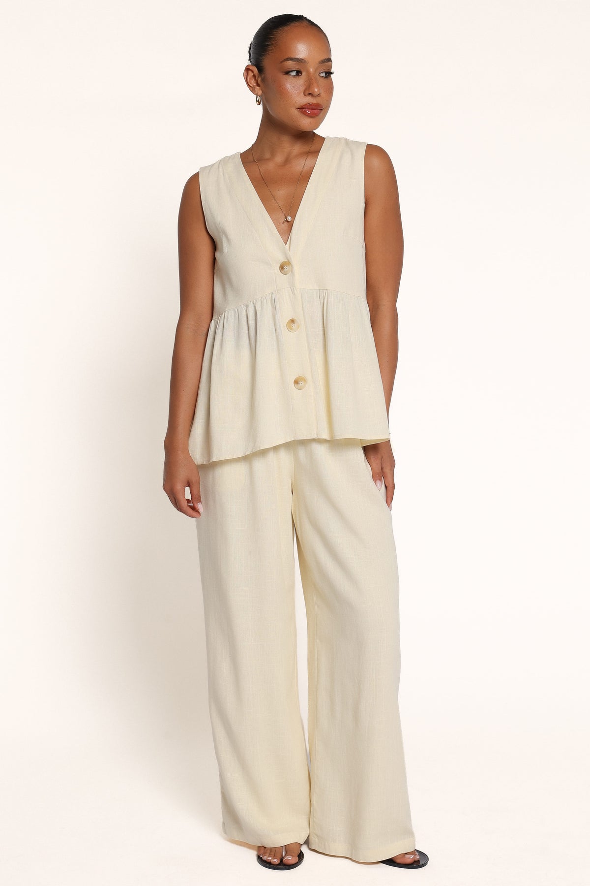 SETS Brenda Pant Set - Butter Yellow