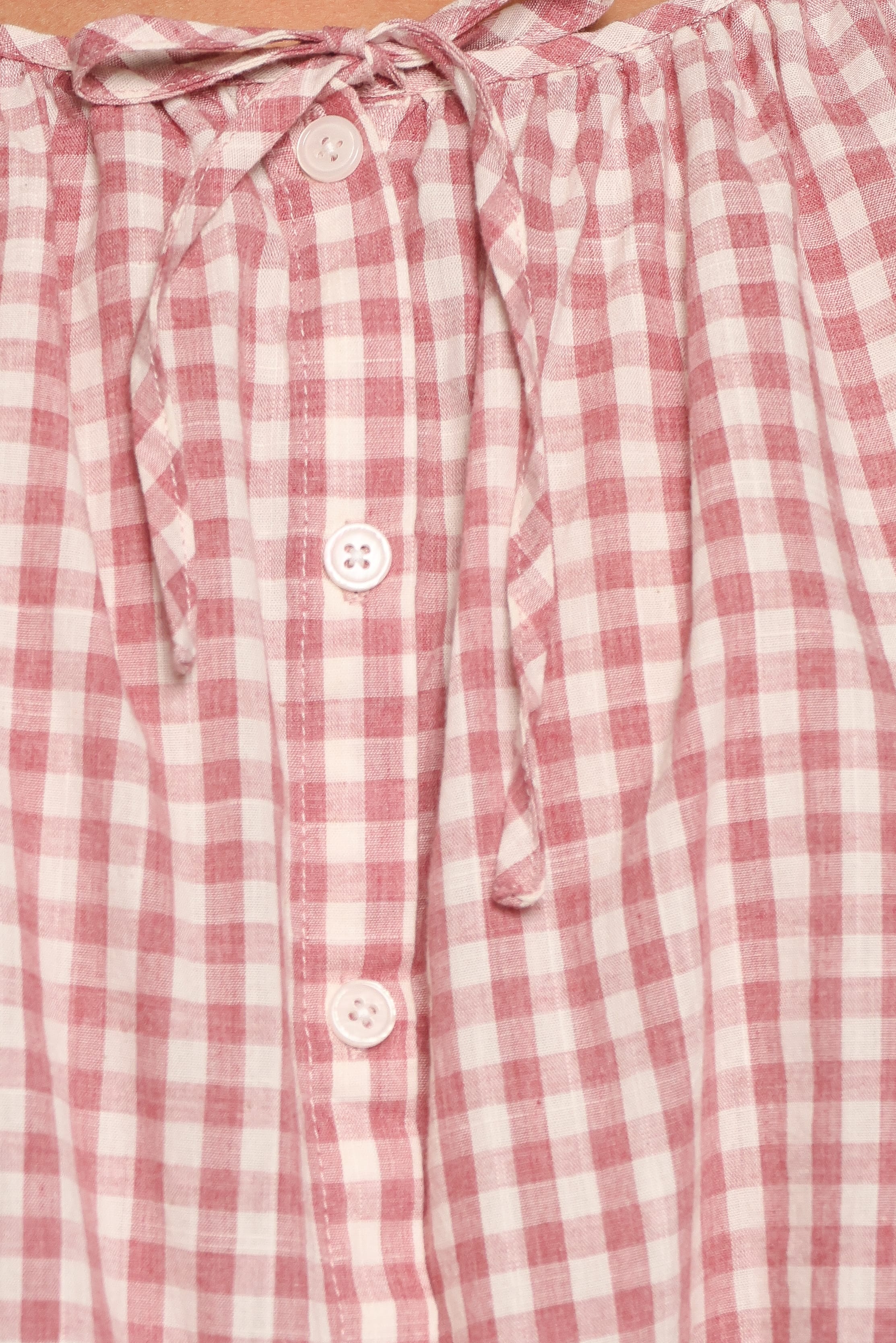 SETS Carlie Babydoll Short Set - Blush Gingham