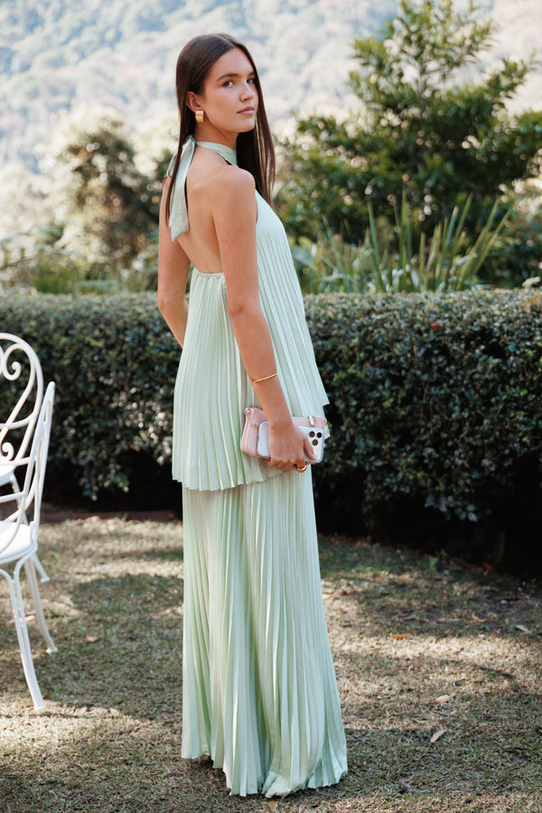 SETS Darina Pleated Skirt Set - Sage