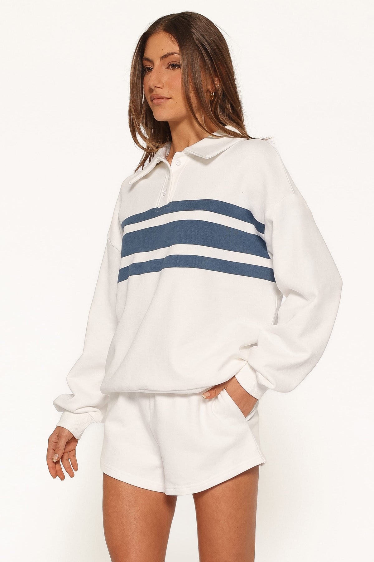 SETS Delta Polo Short Set - Off White