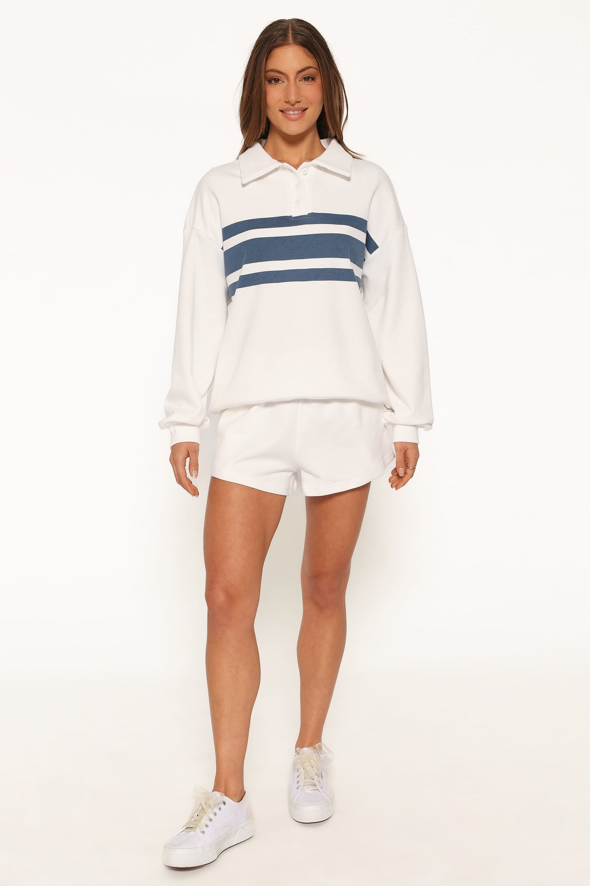 SETS Delta Polo Short Set - Off White